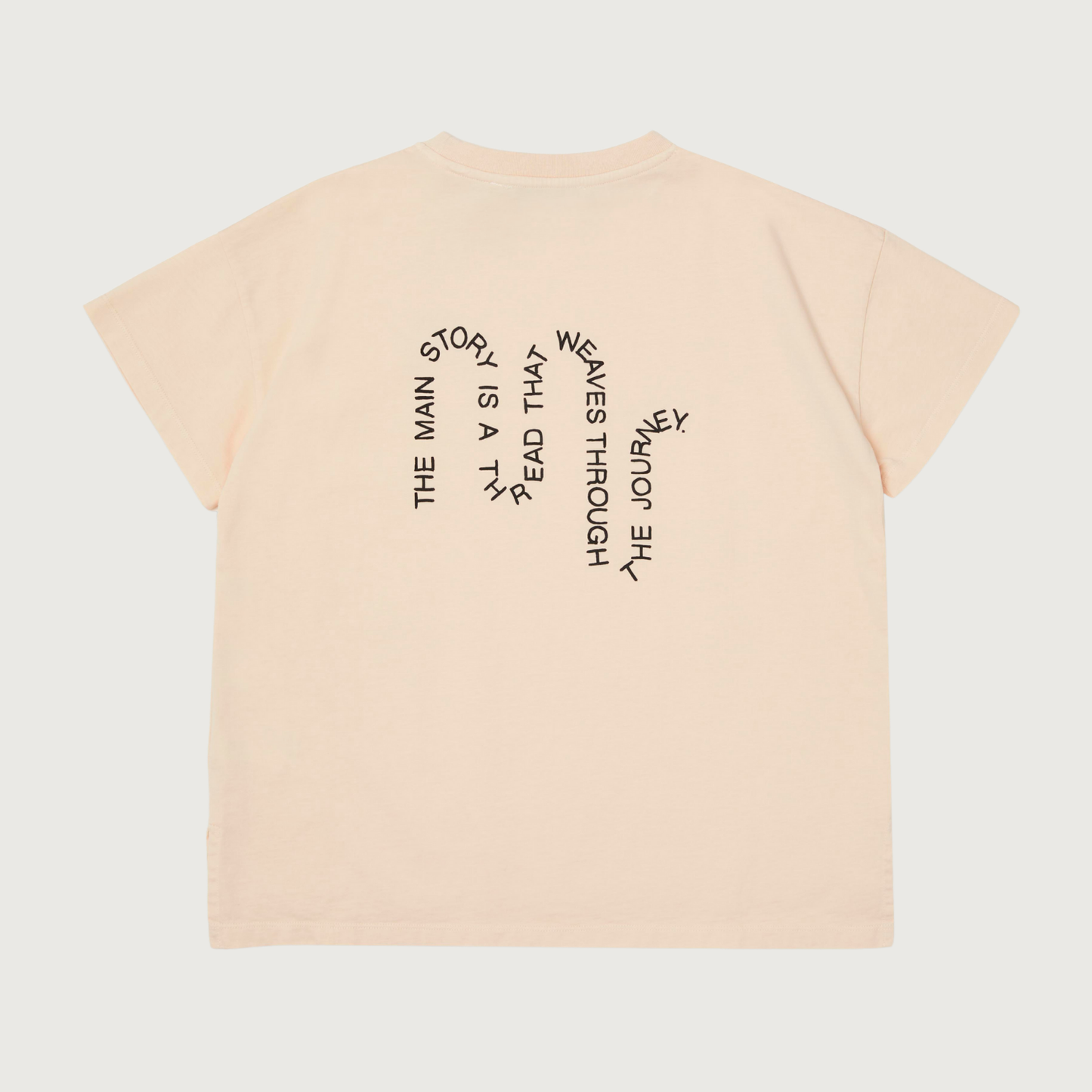 Main Story Oversized tee pink tint jersey