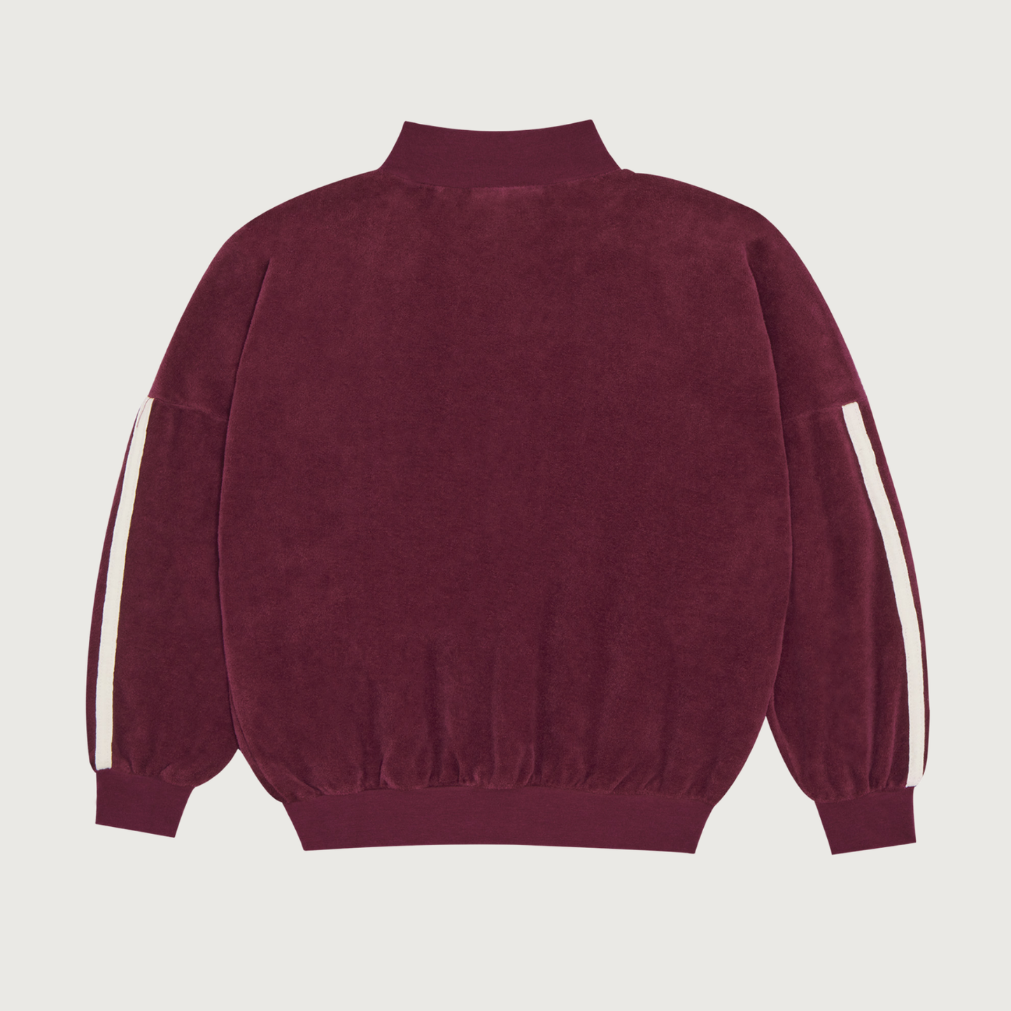 The Campamento Burgundy color block sweatshirt