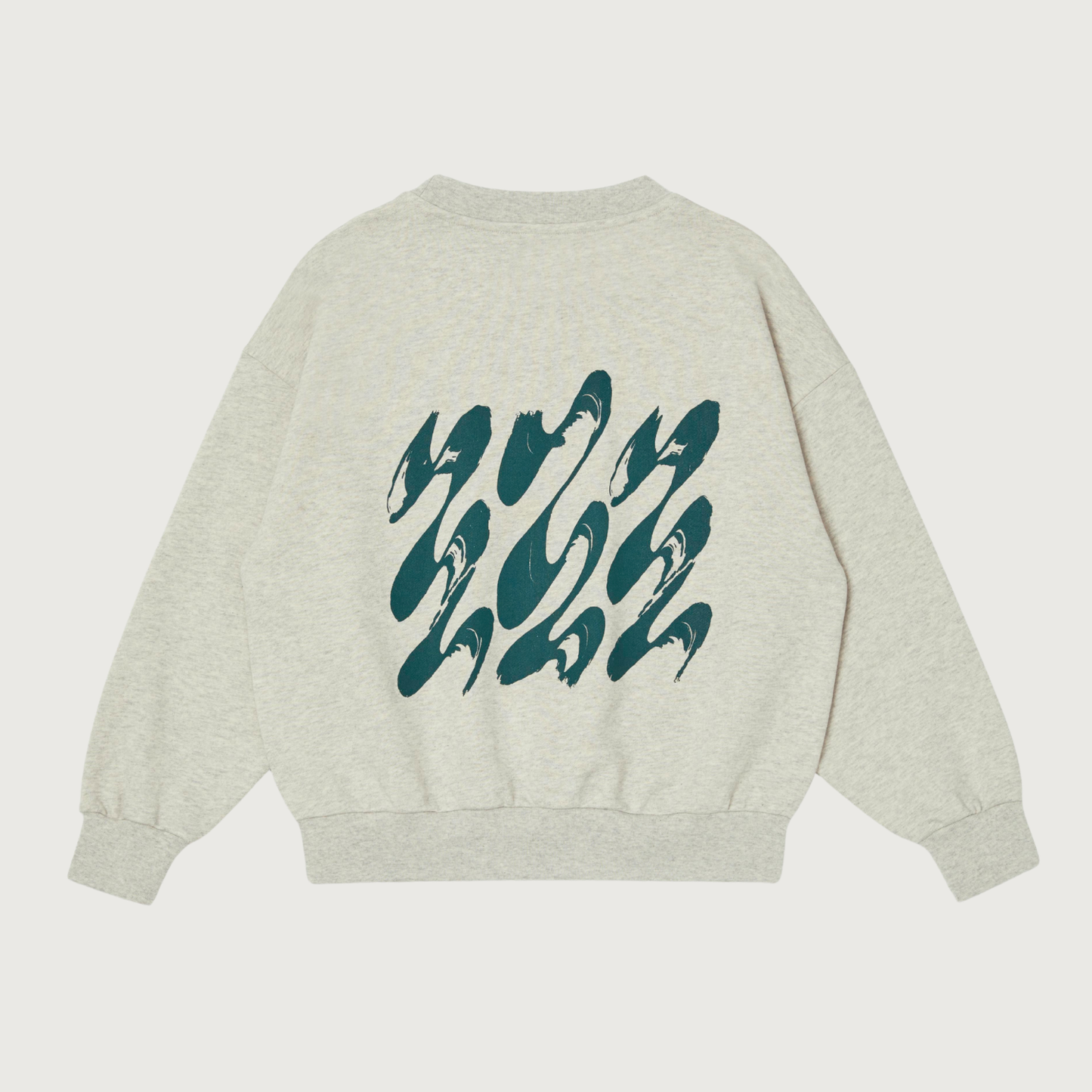 Main Story Bubble sweatshirt ecru melange fleece