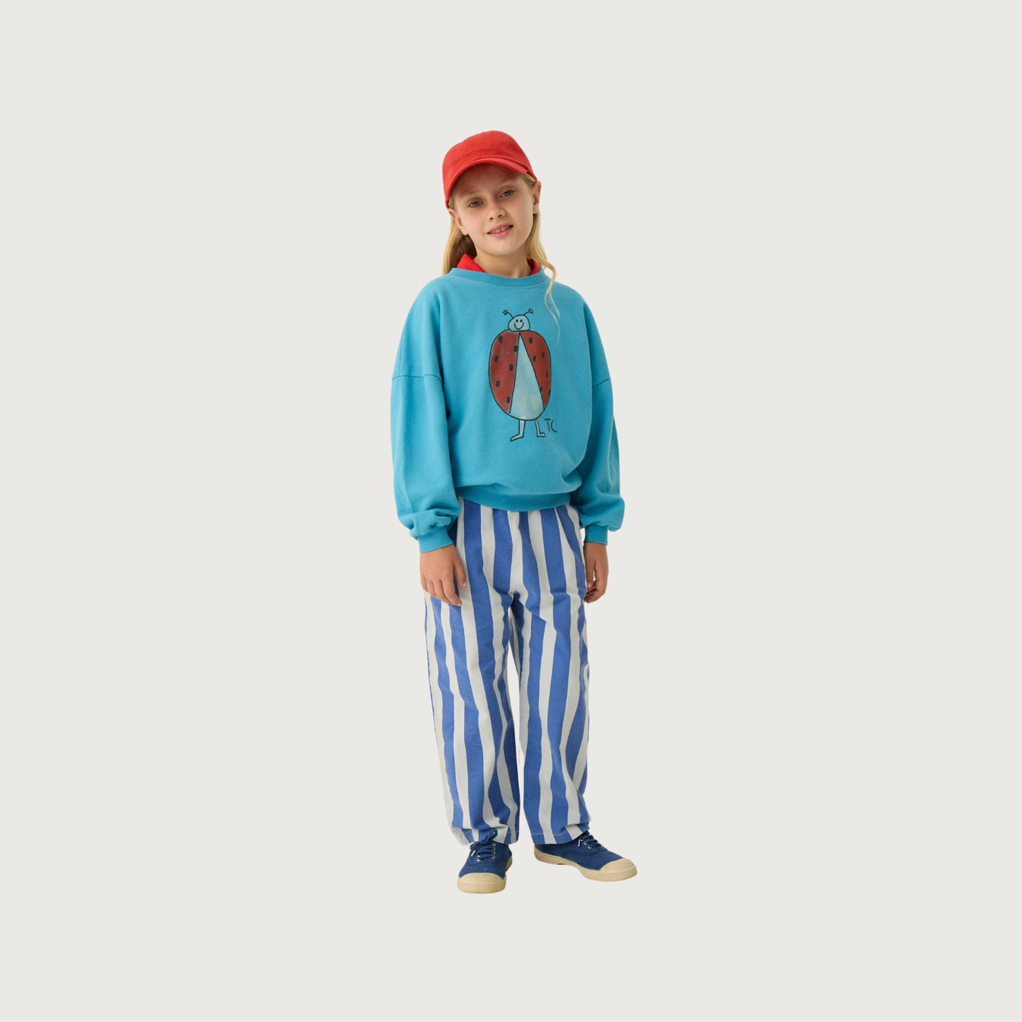 The Campamento Blue STRIPES washed trousers