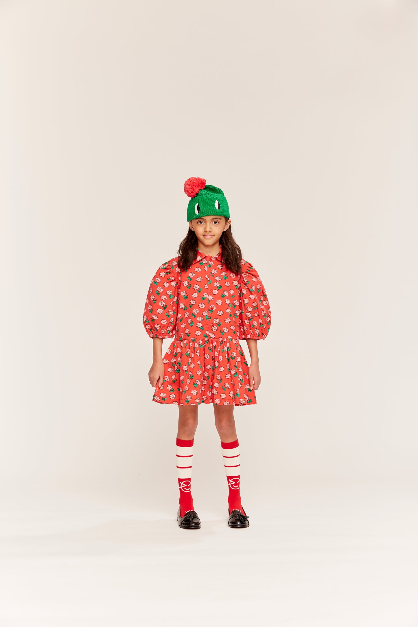 Wynken POM POM Beanie python green