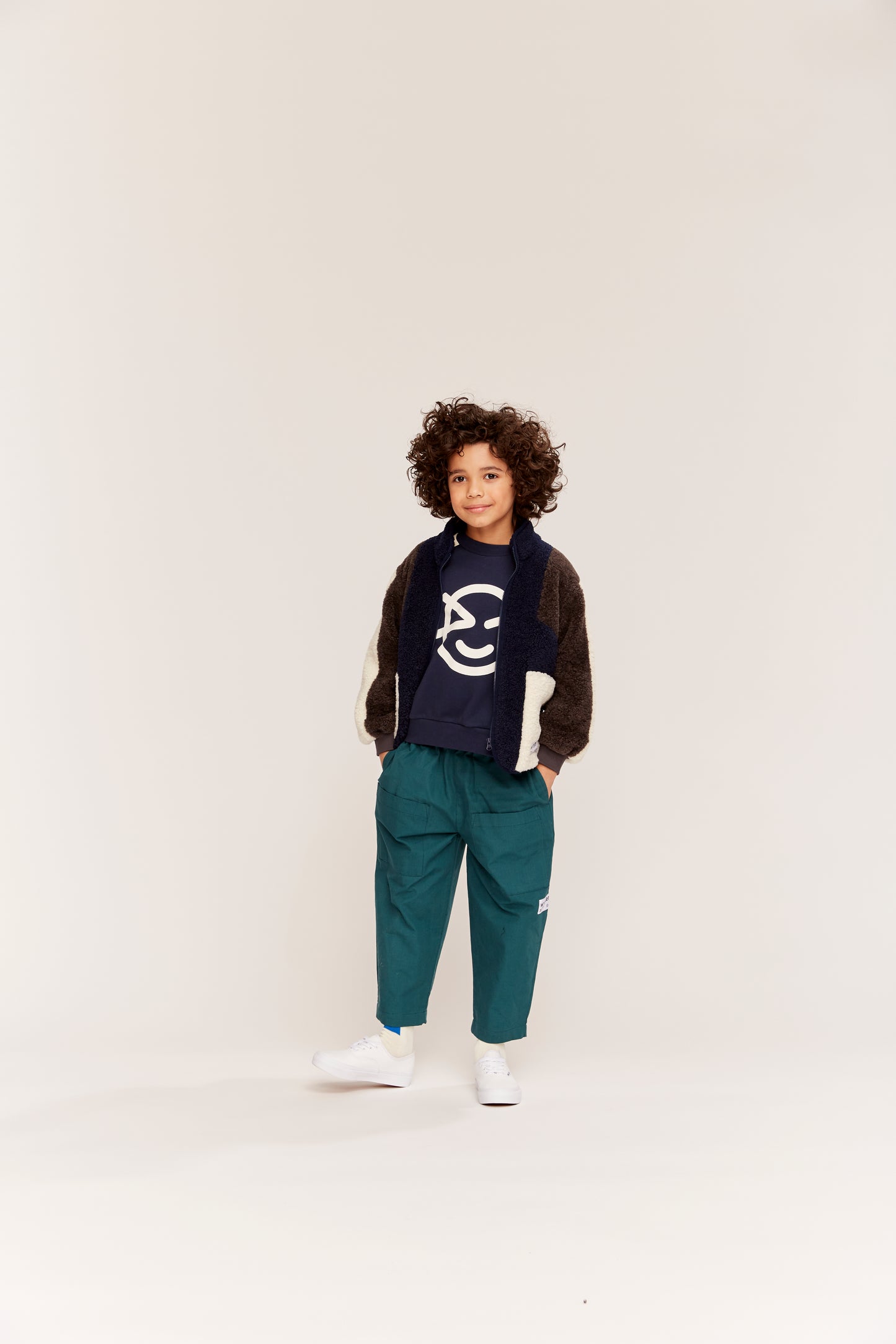 Wynken WYNK panel sweat navy green