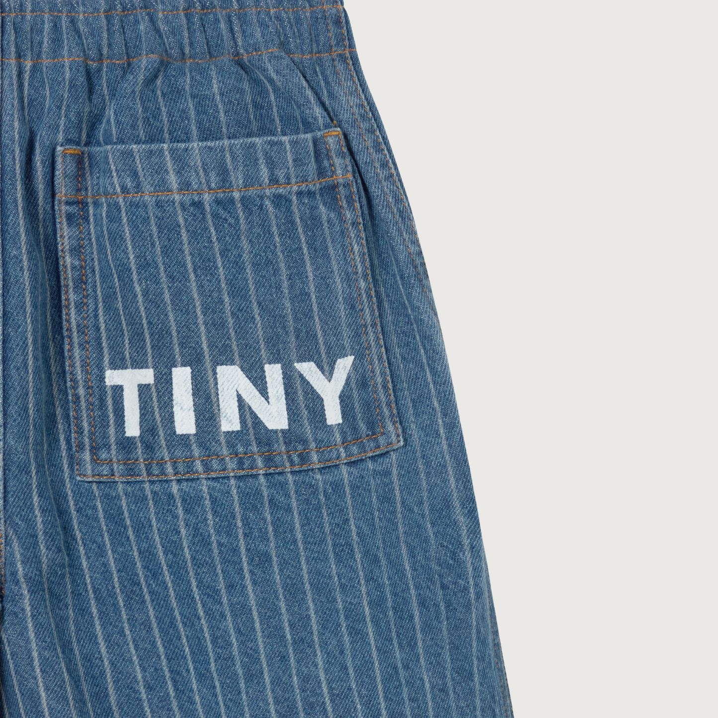 Tinycottons STRIPES denim pant light wash denim