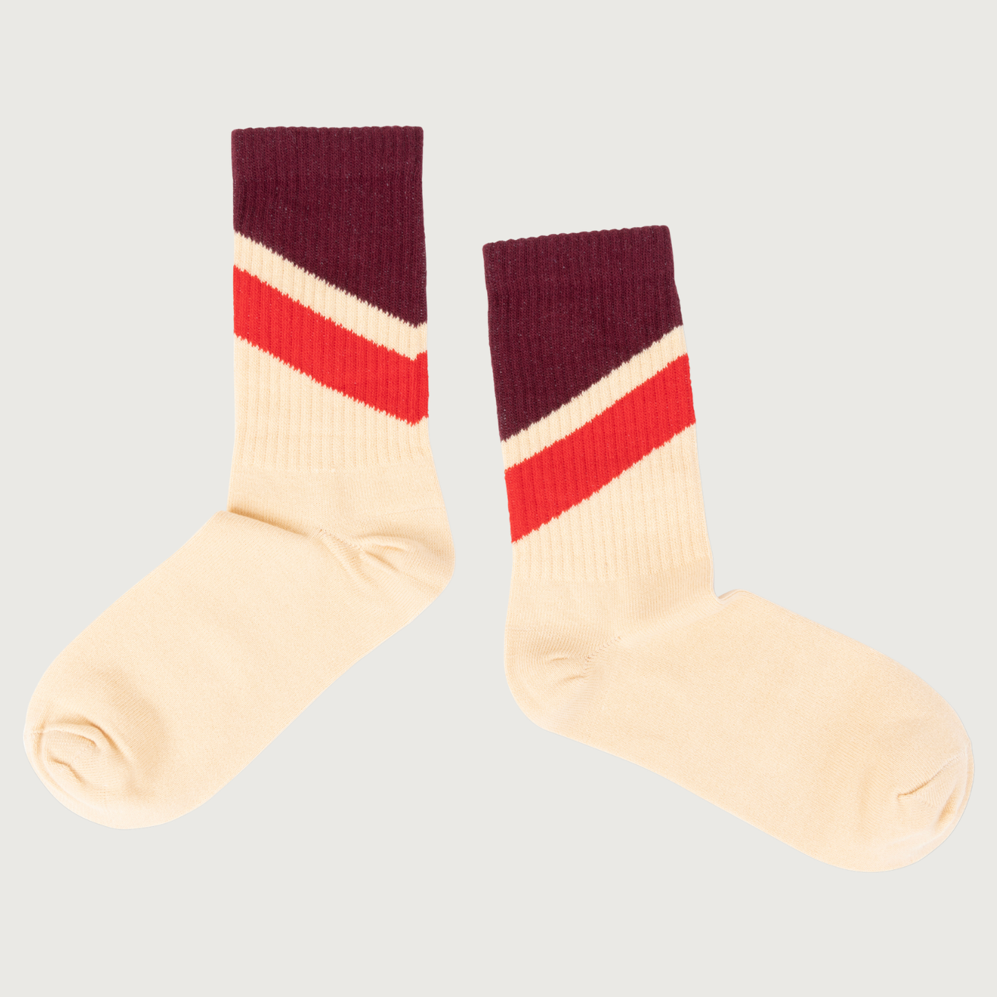 Repose AMS Sporty socks sand diagonal stripe
