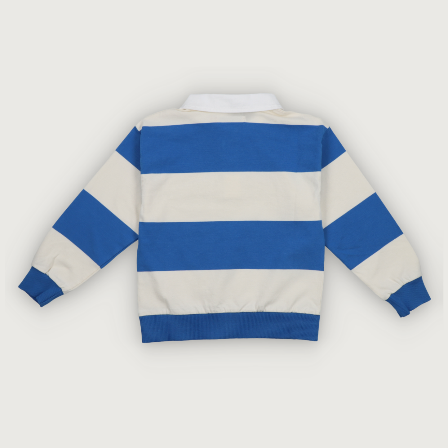 The New Society BREZO Polo deep sea blue stripes