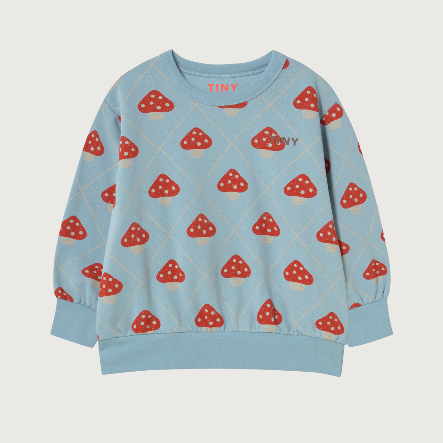 Tinycottons Mushrooms sweatshirt denim blue