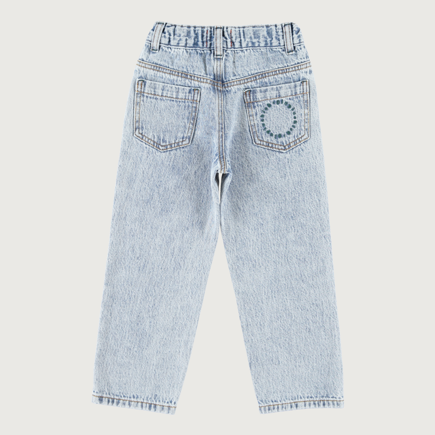 Piupiuchick Unisex trousers faded light blue denim