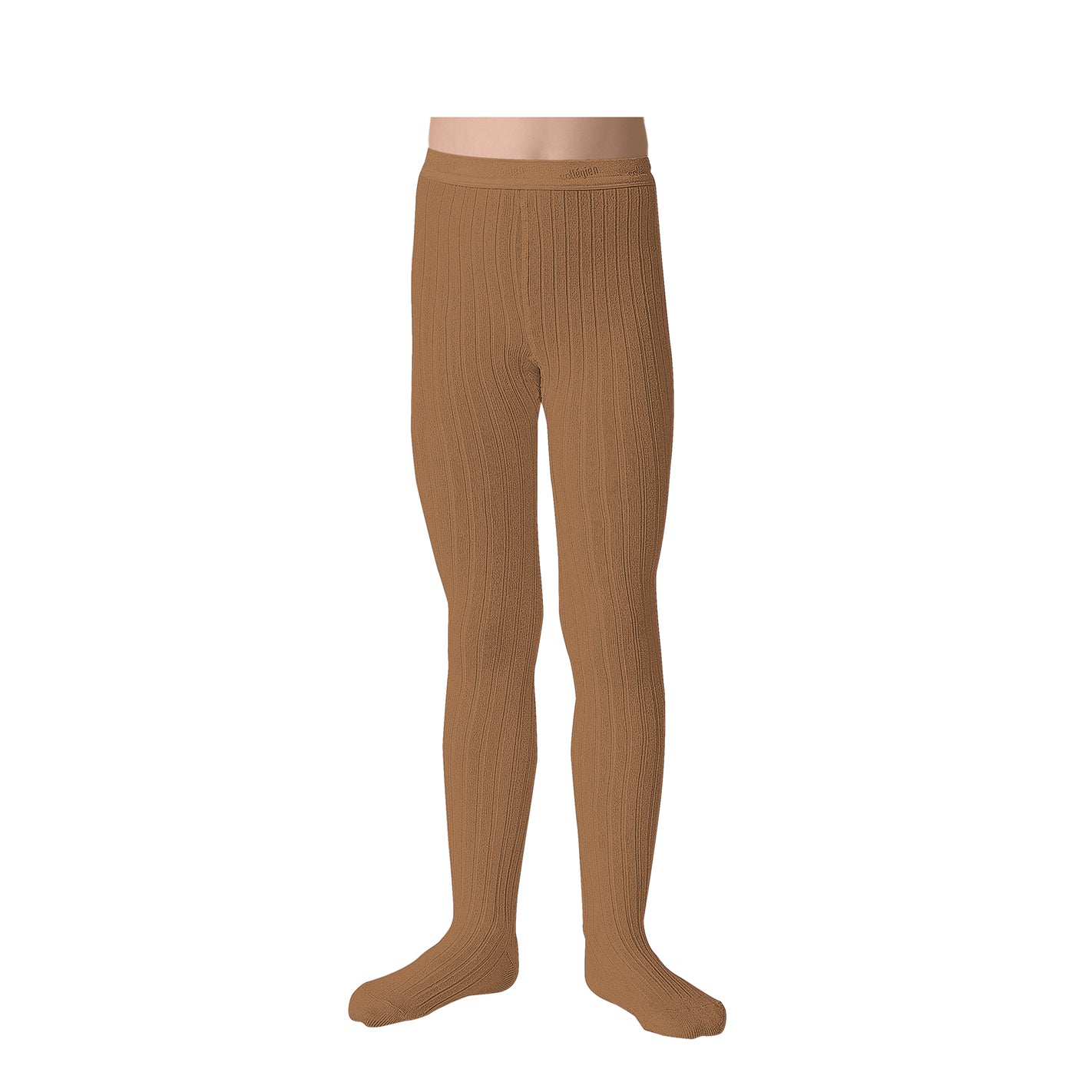 Collégien Louise ribbed tights CARAMEL AU BEURRE SALE