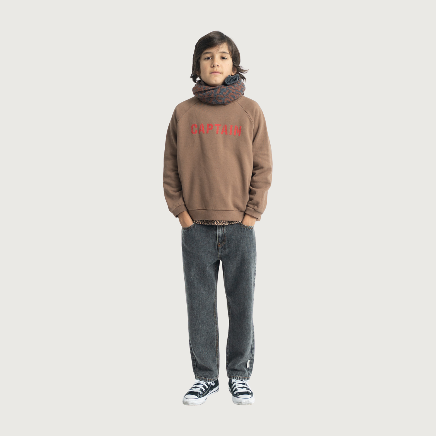 Piupiuchick Unisex trousers grey denim