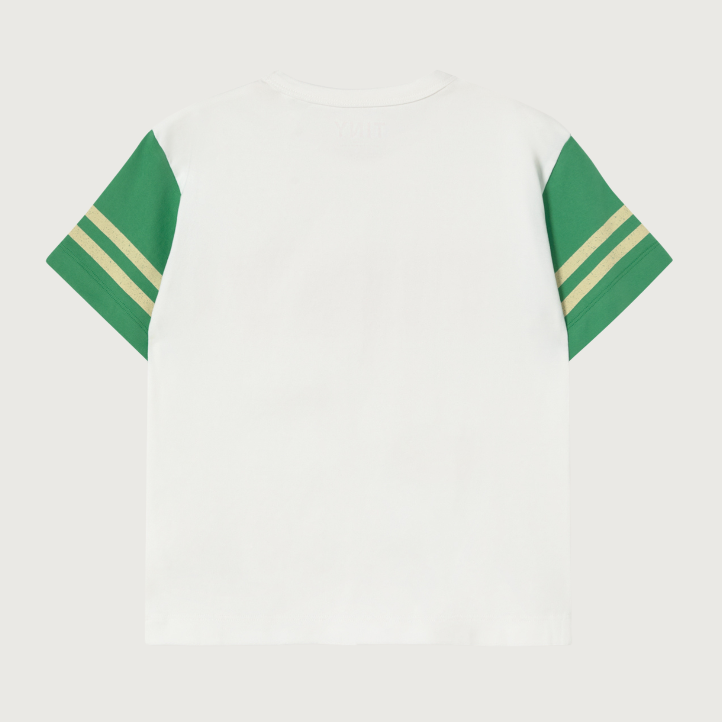Tinycottons STRIPES logo tee offwhite