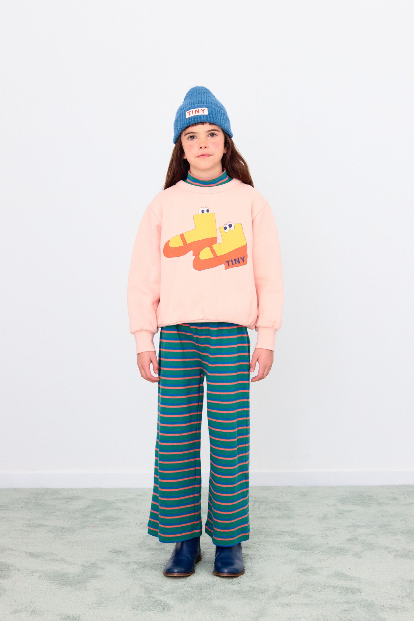 Tinycottons WALK graphic sweatshirt wild rose
