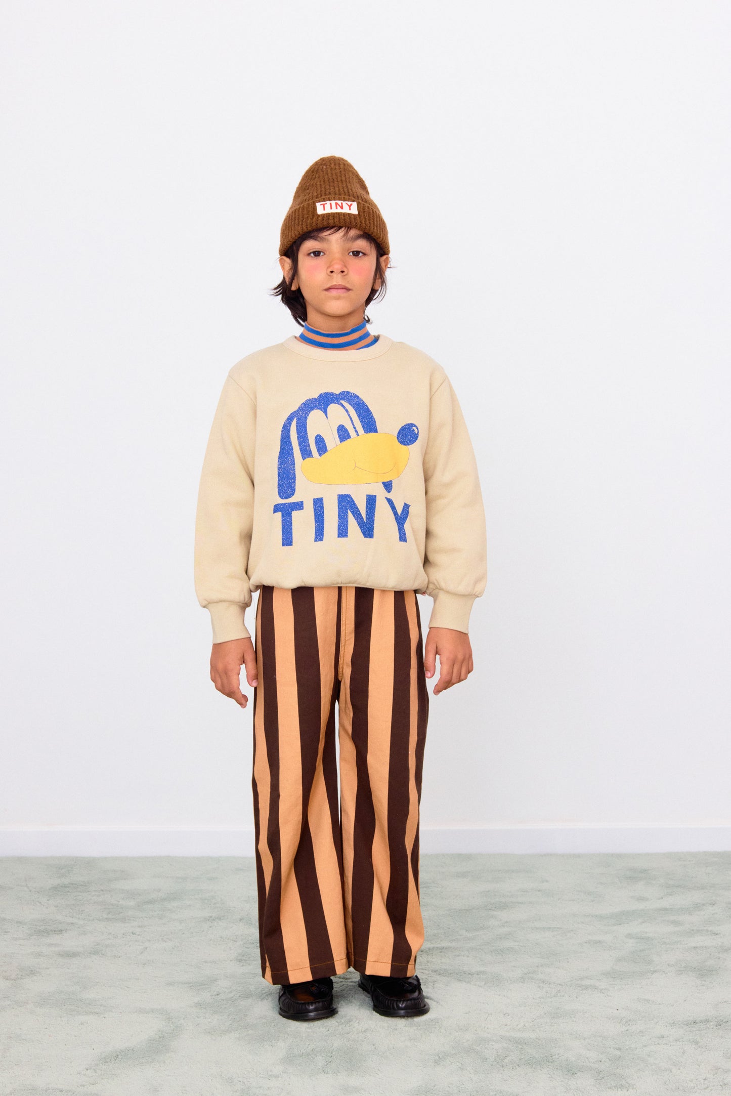 Tinycottons TINY DOG graphic sweatshirt dark vanilla