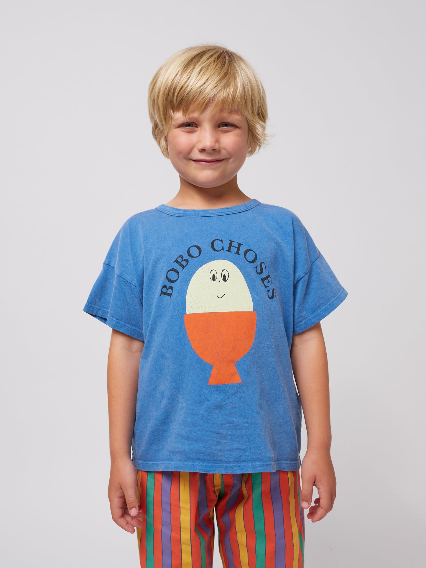 Bobo Choses MORNING EGG T-shirt light blue