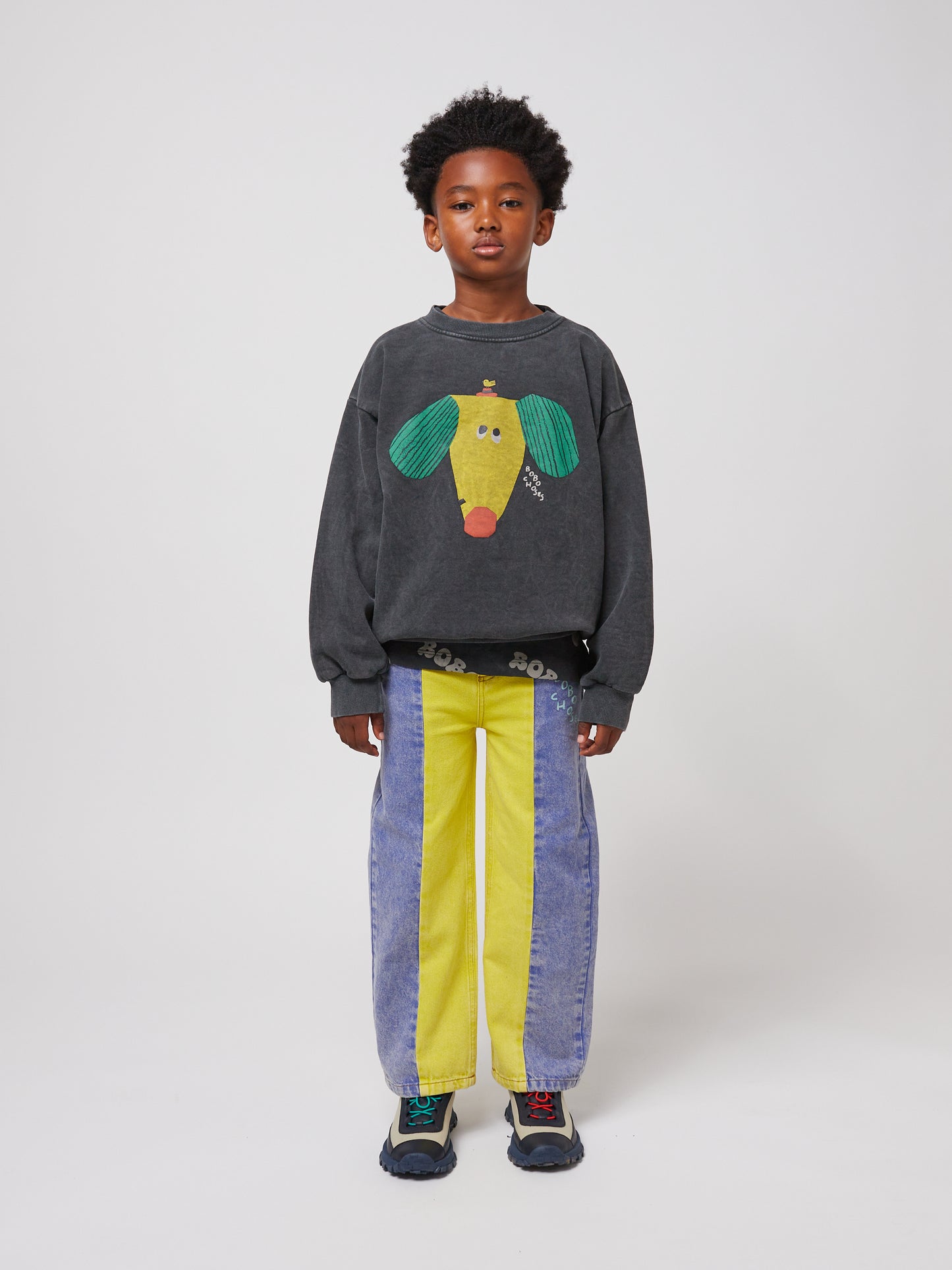 Bobo Choses HAPPY DOG sweatshirt dark grey / 12-13Y
