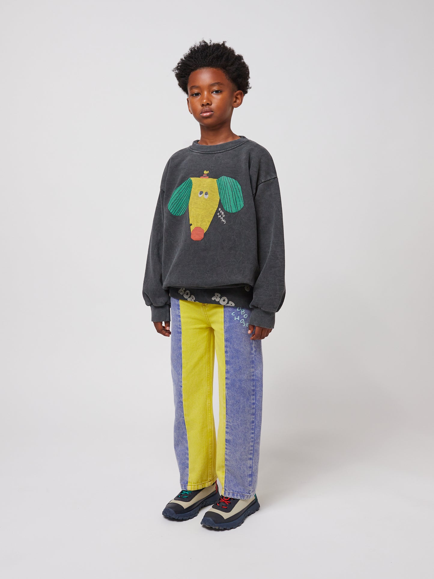 Bobo Choses HAPPY DOG sweatshirt dark grey / 12-13Y