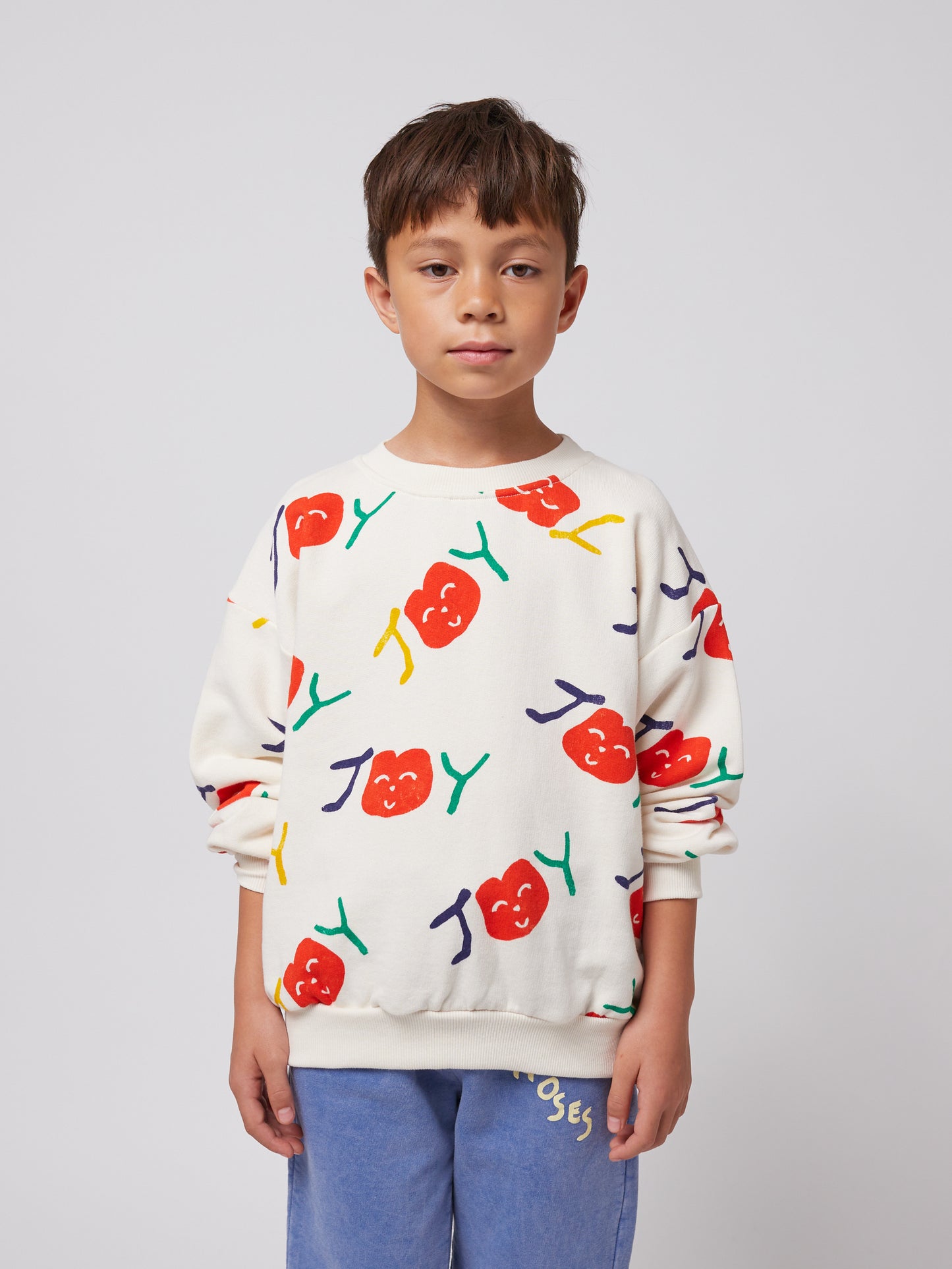 Bobo Choses SMILING ALLOVER sweatshirt offwhite