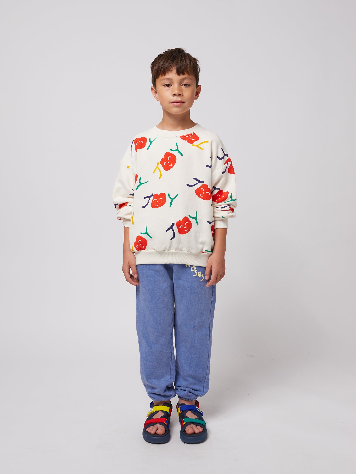 Bobo Choses SMILING ALLOVER sweatshirt offwhite