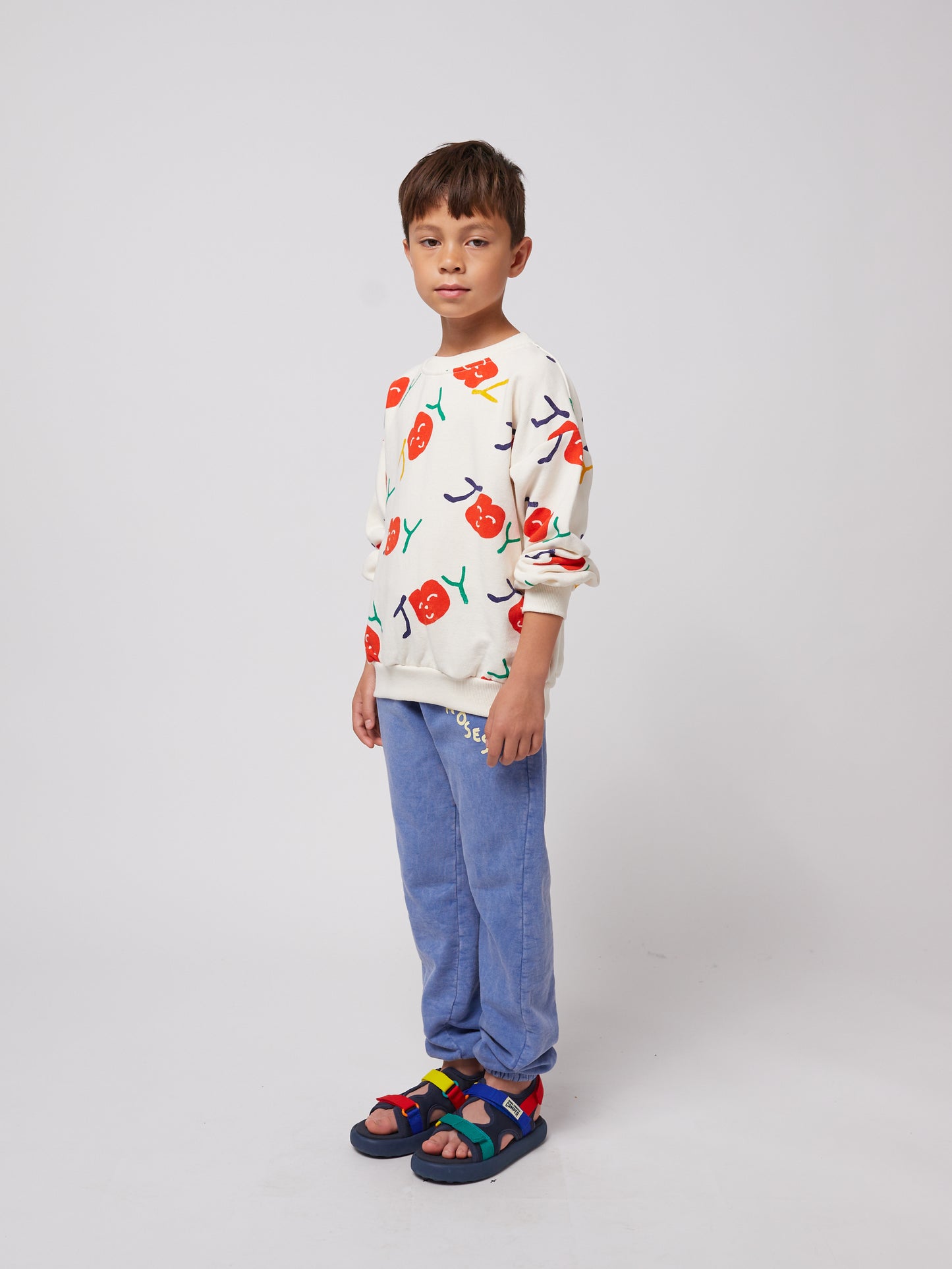 Bobo Choses SMILING ALLOVER sweatshirt offwhite