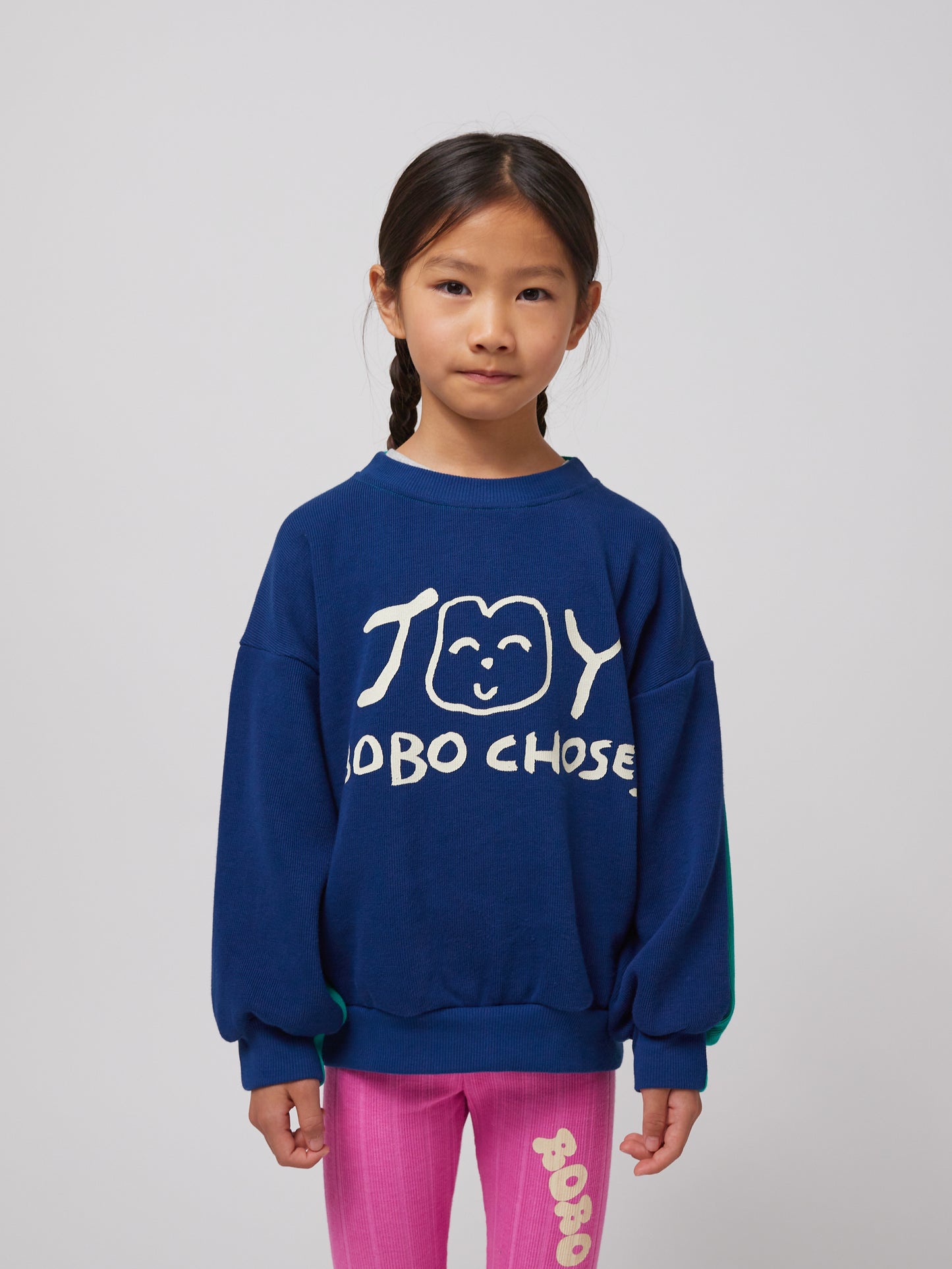 Bobo Choses SMILING sweatshirt navy blue