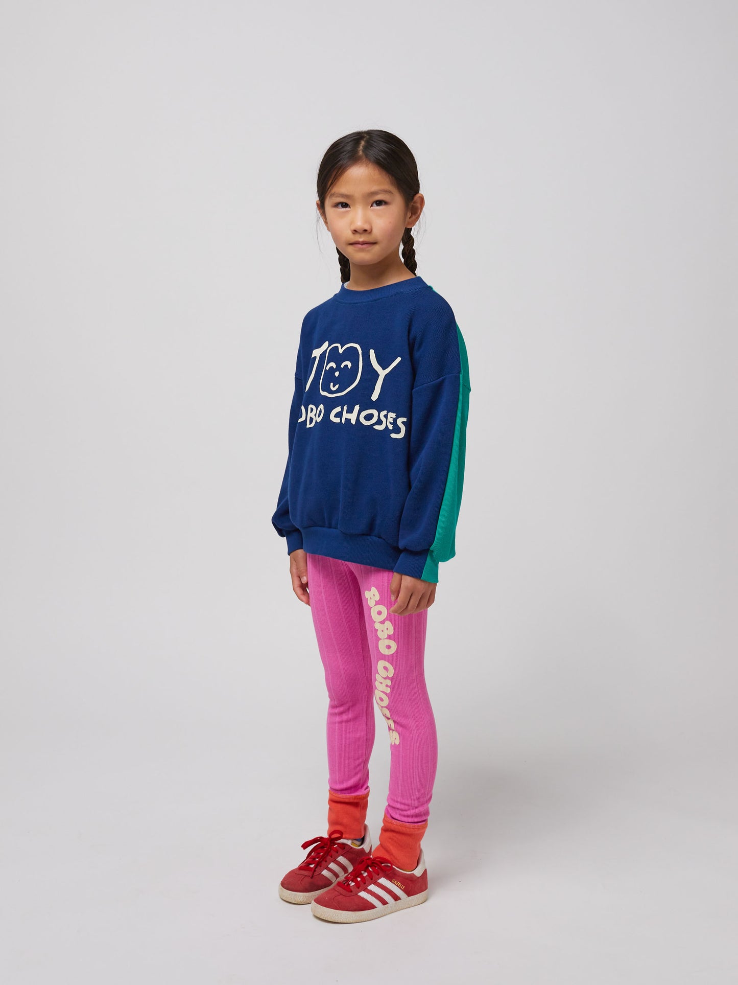 Bobo Choses SMILING sweatshirt navy blue