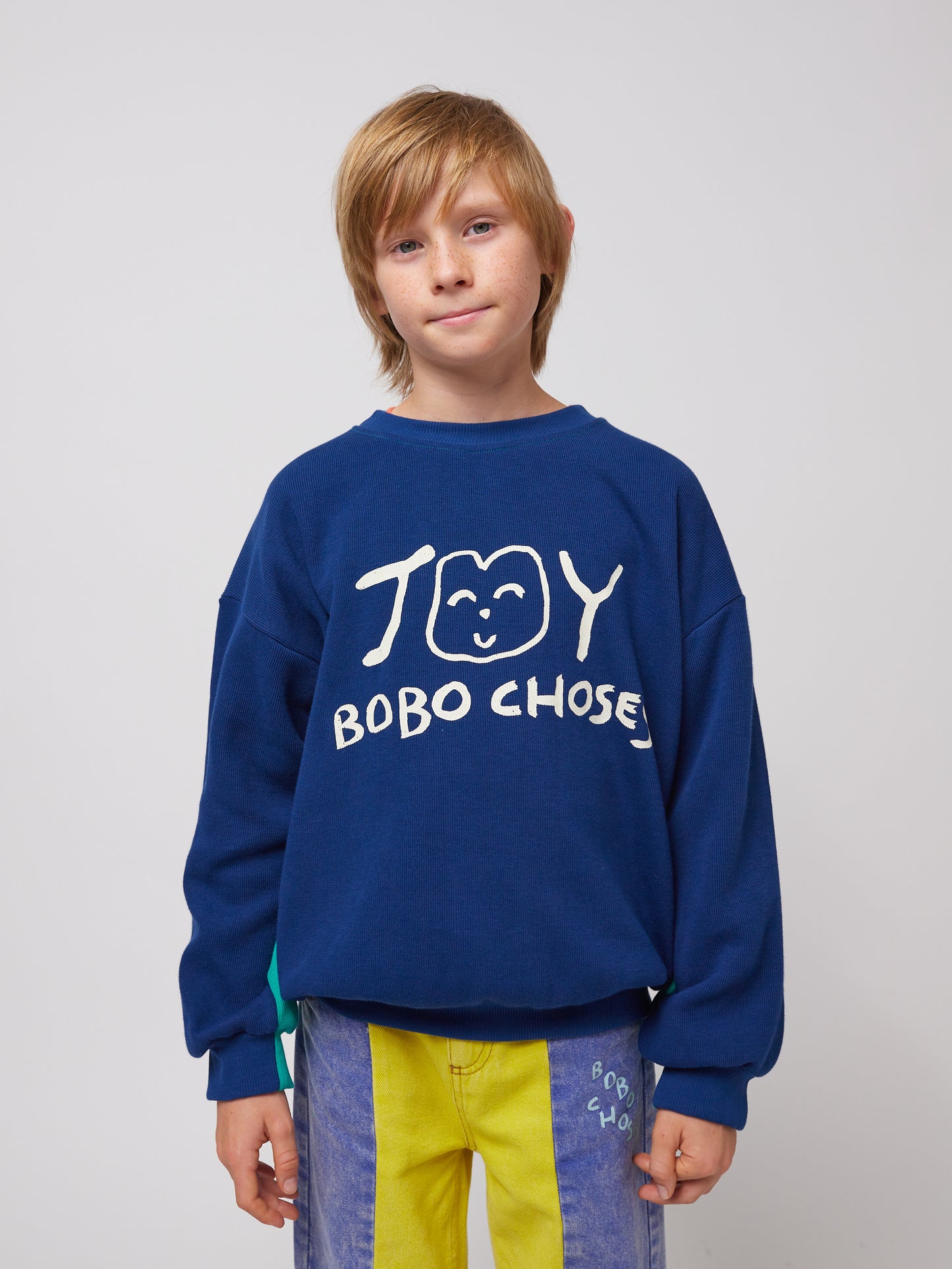 Bobo Choses SMILING sweatshirt navy blue