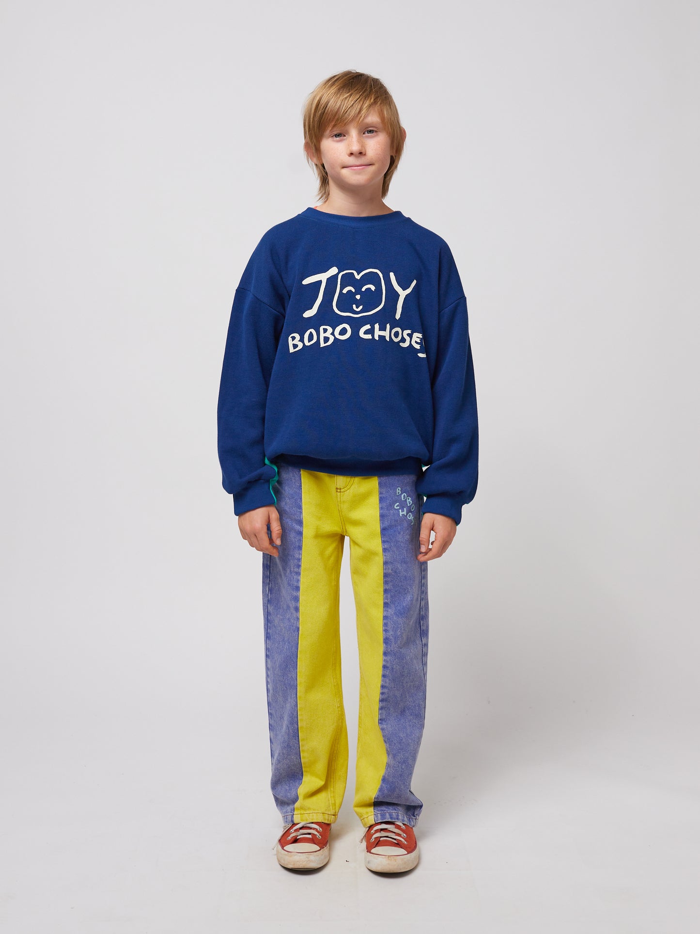 Bobo Choses SMILING sweatshirt navy blue
