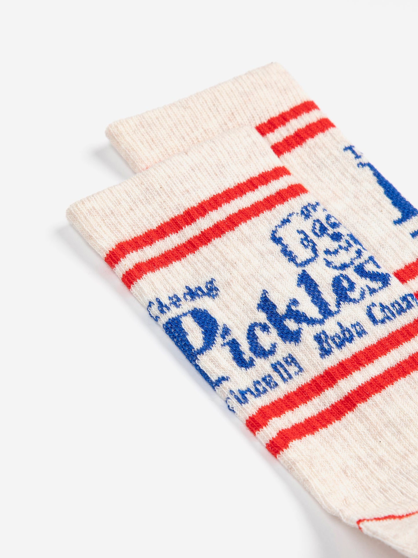 Bobo Choses PICKLES THE DOG long socks offwhite