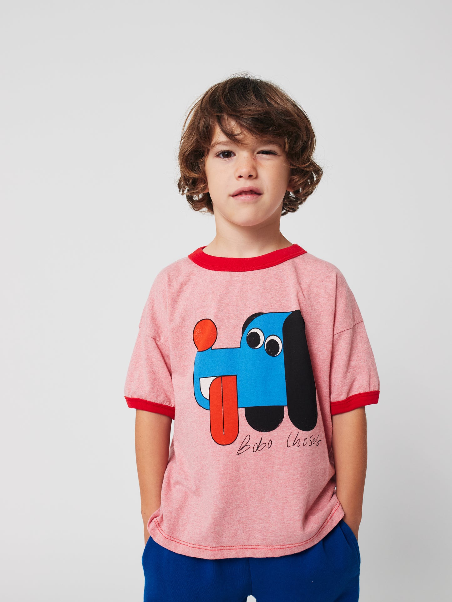 Bobo Choses DOGGY MATE T-shirt red