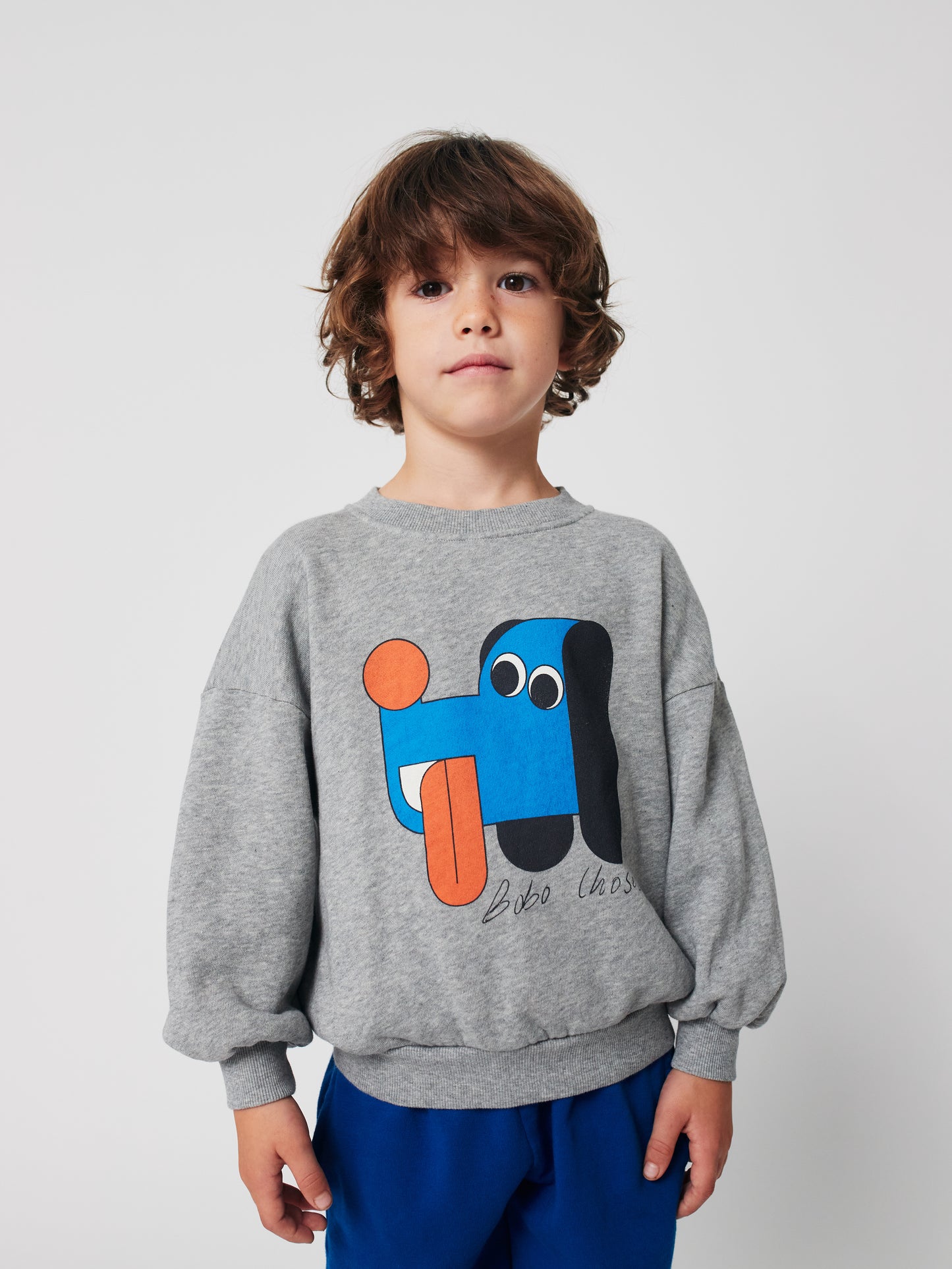 Bobo Choses DOGGY MATE sweatshirt heather grey