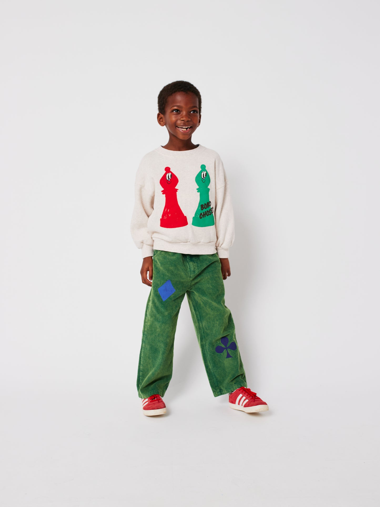 Bobo Choses CHECKMATE sweatshirt offwhite