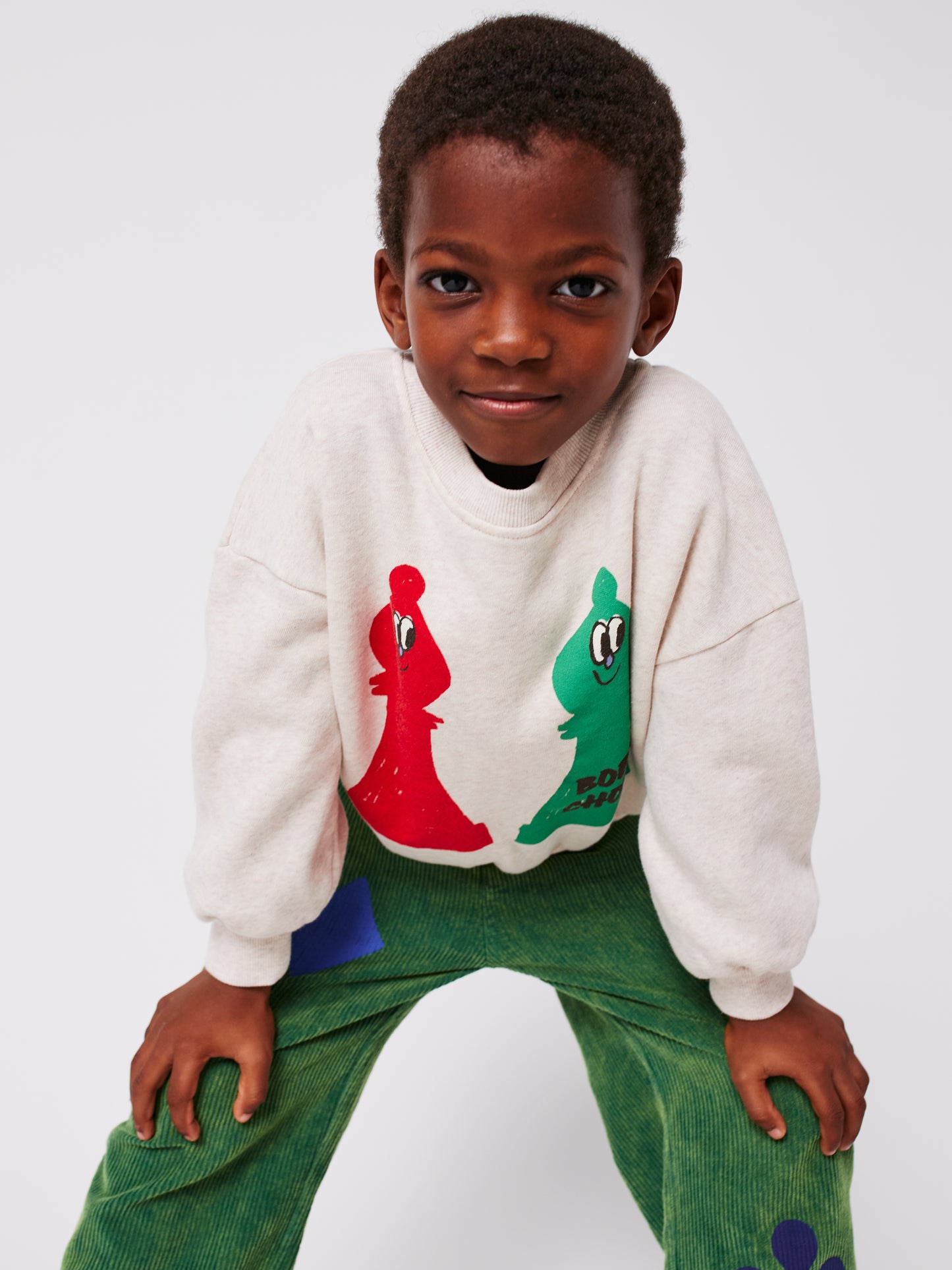 Bobo Choses CHECKMATE sweatshirt offwhite
