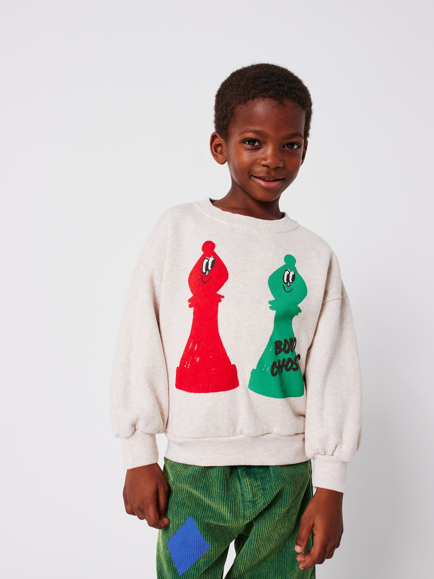 Bobo Choses CHECKMATE sweatshirt offwhite
