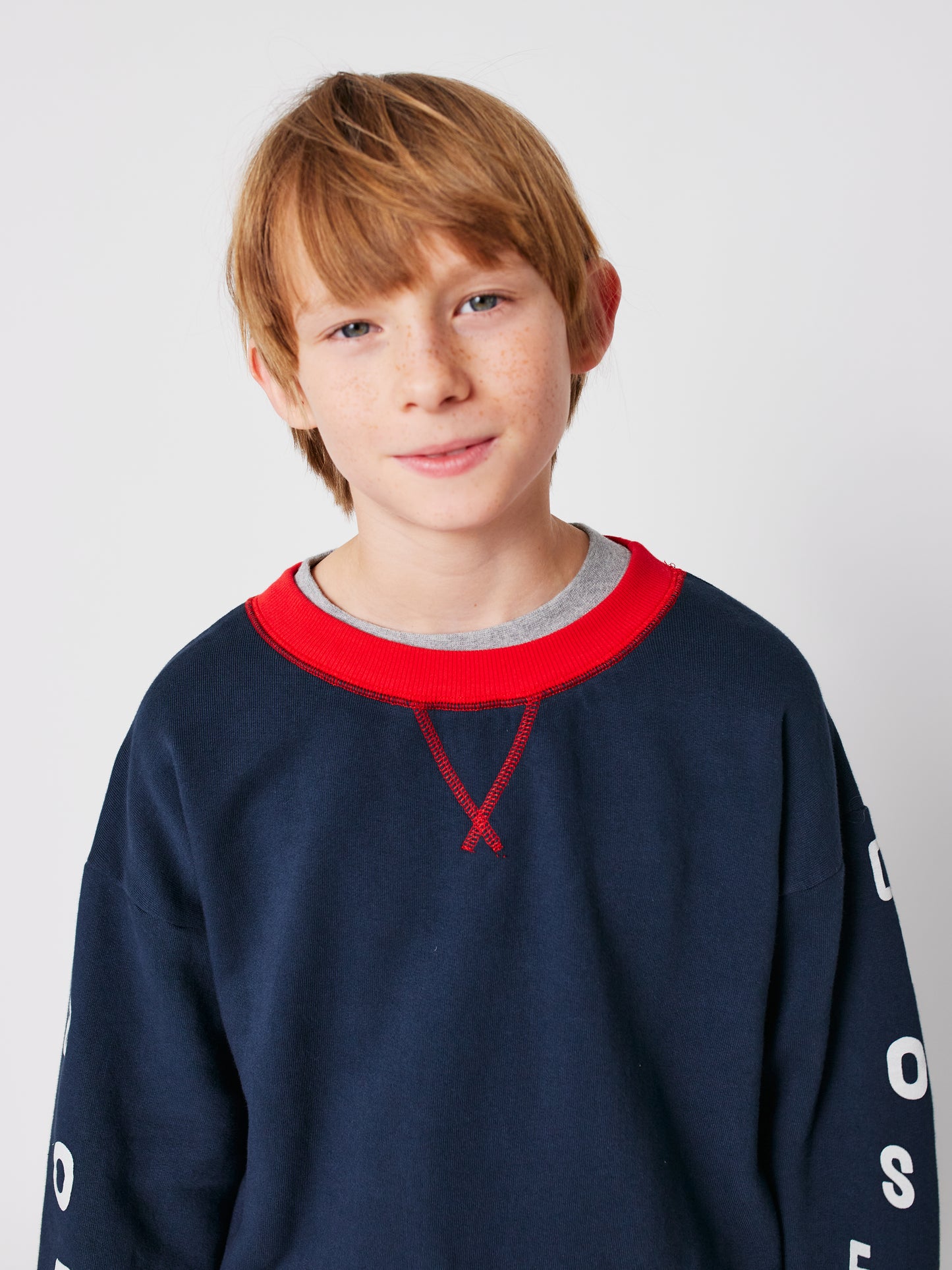 Bobo Choses COLOR BLOCK sweatshirt midnight blue