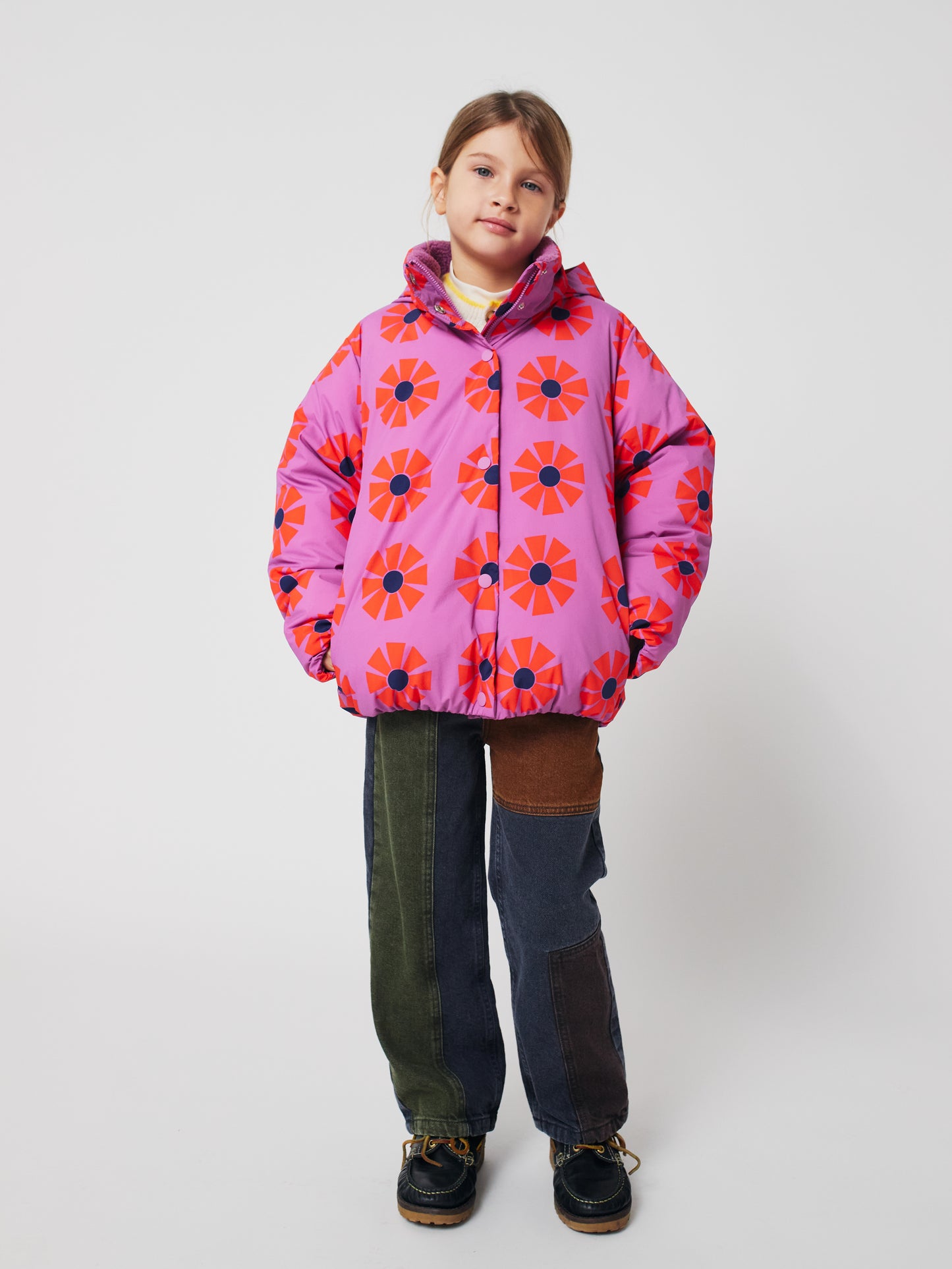 Bobo Choses KALEIDOSCOPE all over anorak purple