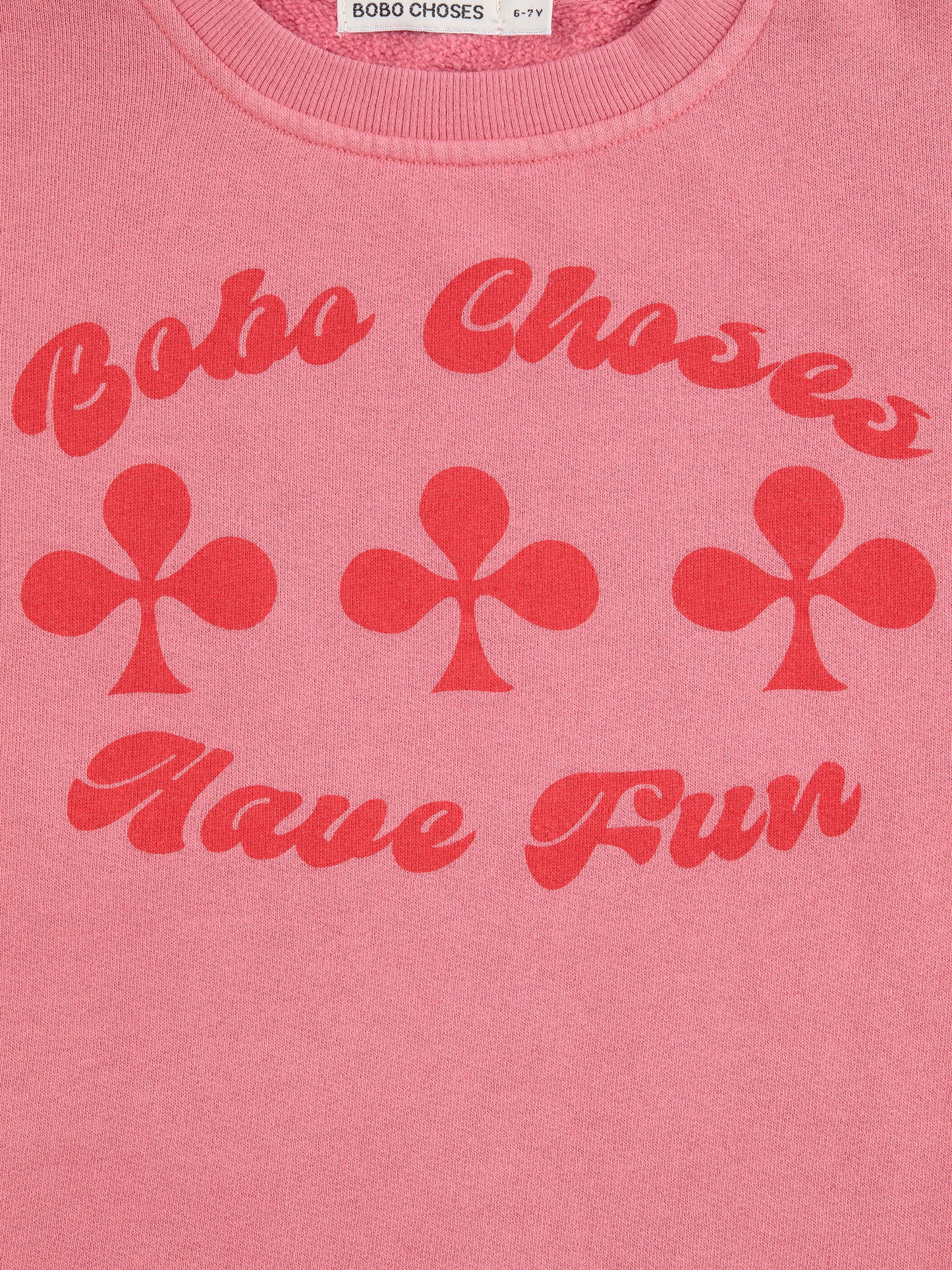 Bobo Choses HAVE FUN sweatshirt dress pink