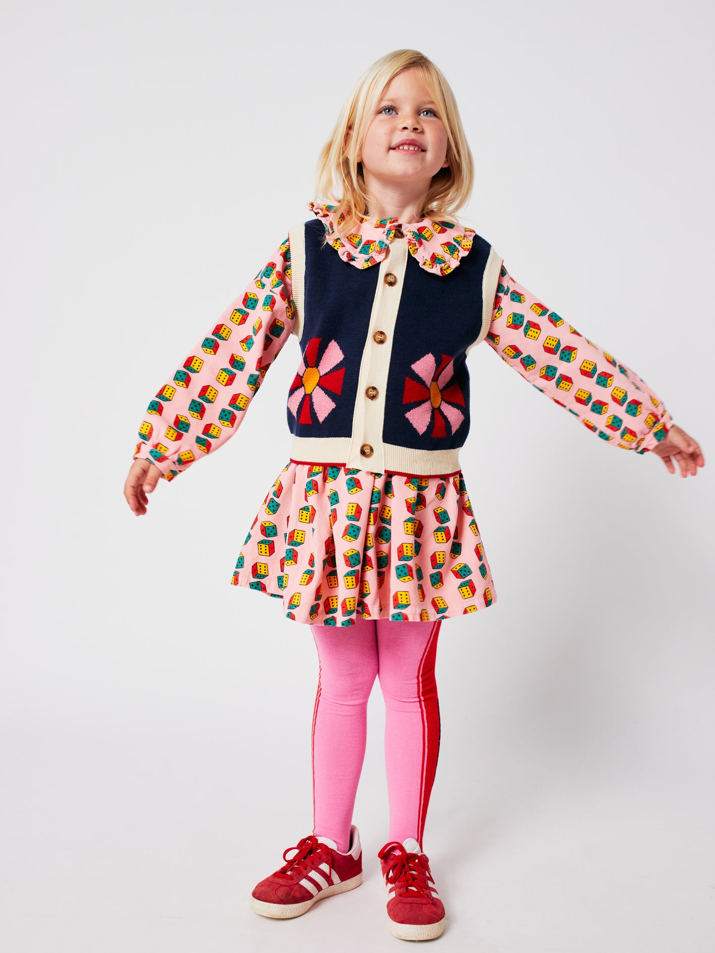 Bobo Choses KALEIDOSCOPE vest navy blue