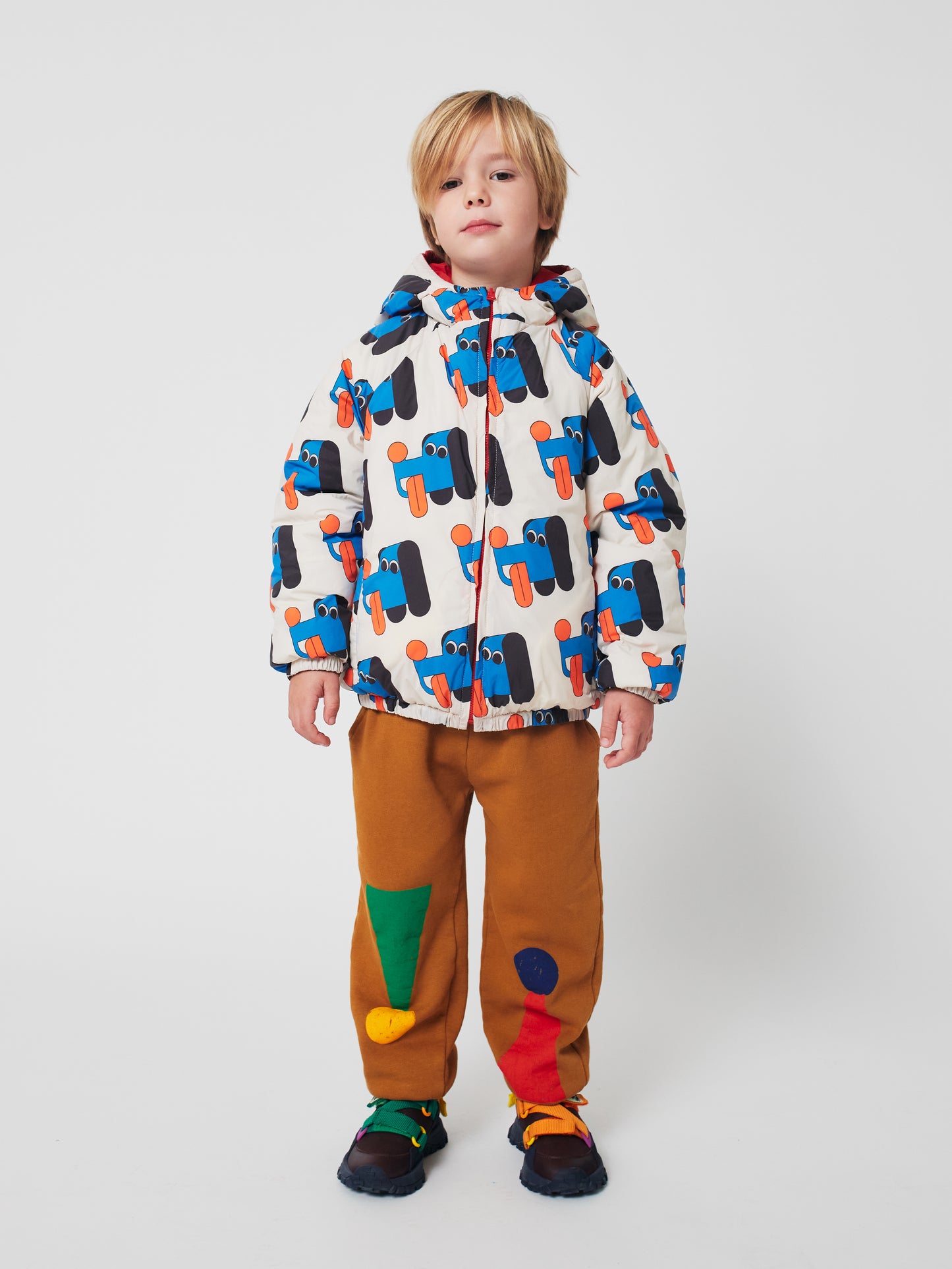 Bobo Choses reversible anorak DOGGY MATE allover