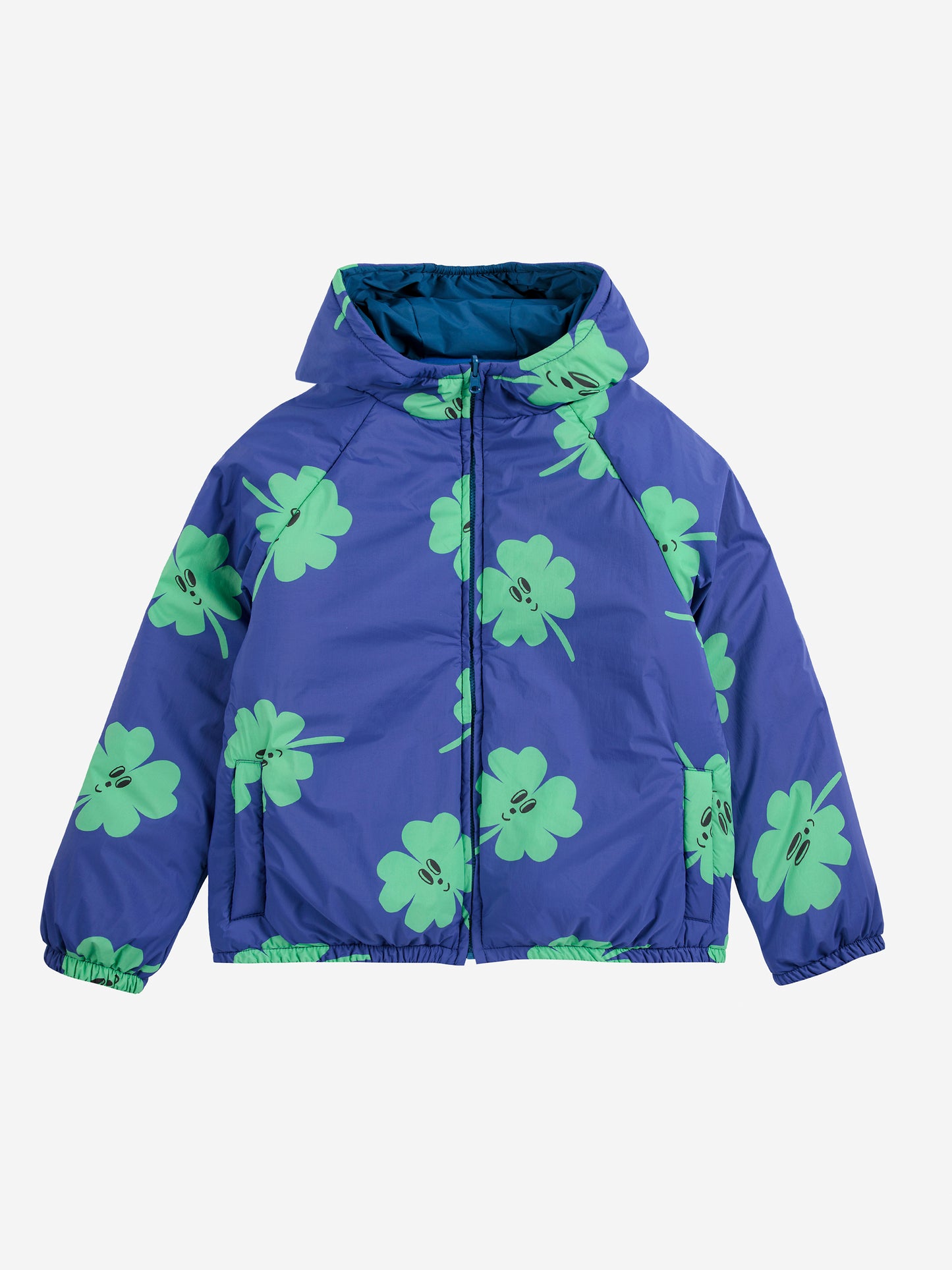 Bobo Choses reversible anorak LUCKY CLOVER allover