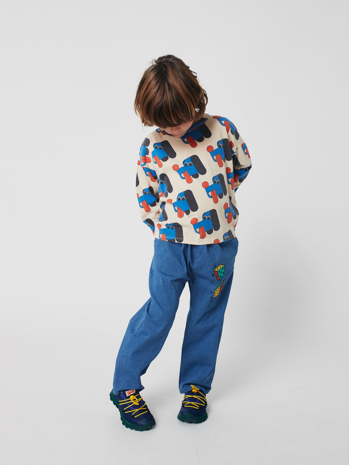 Bobo Choses ROLL THE DICE light denim pants