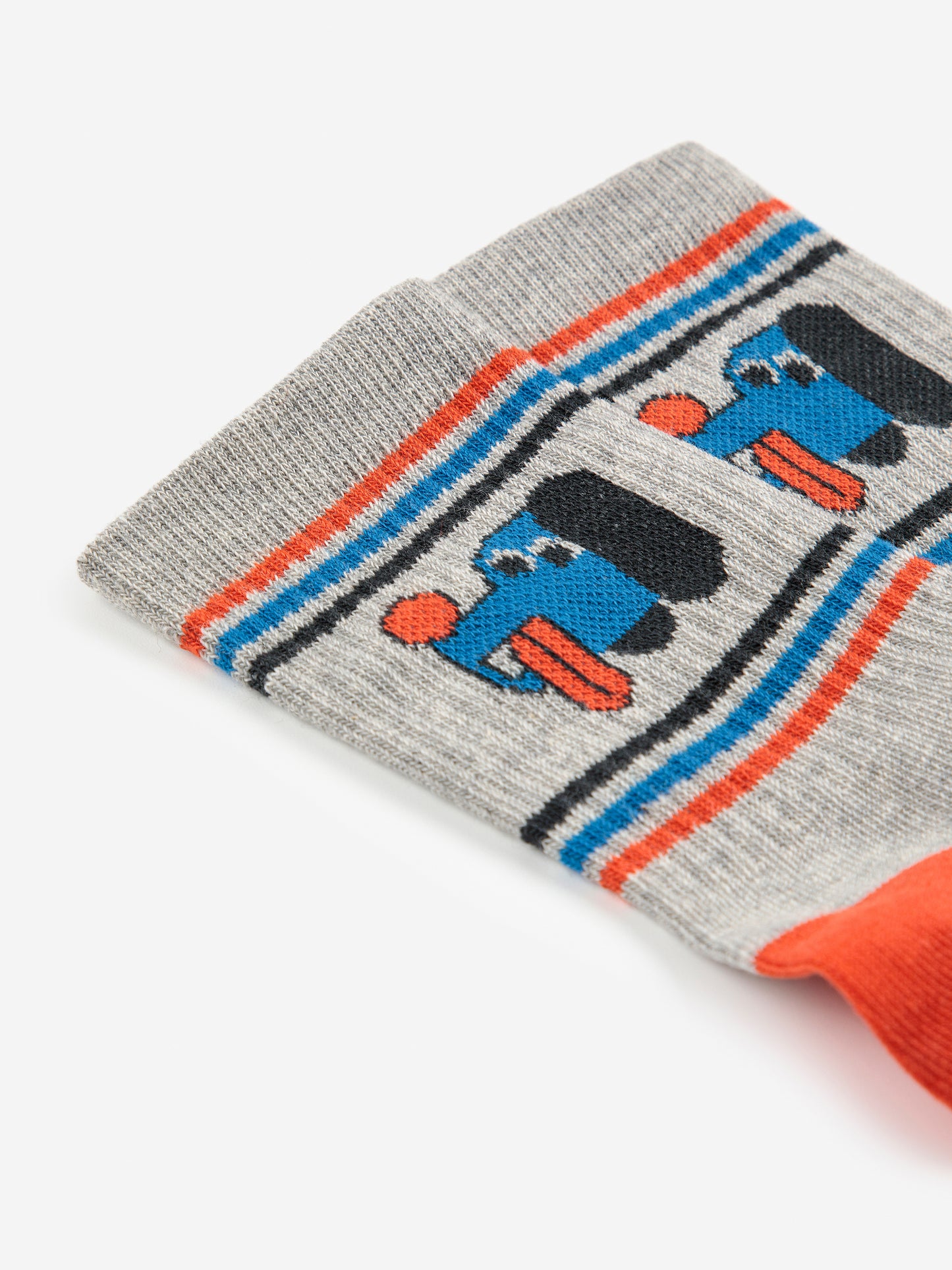 Bobo Choses DOGGY MATE short socks heather grey