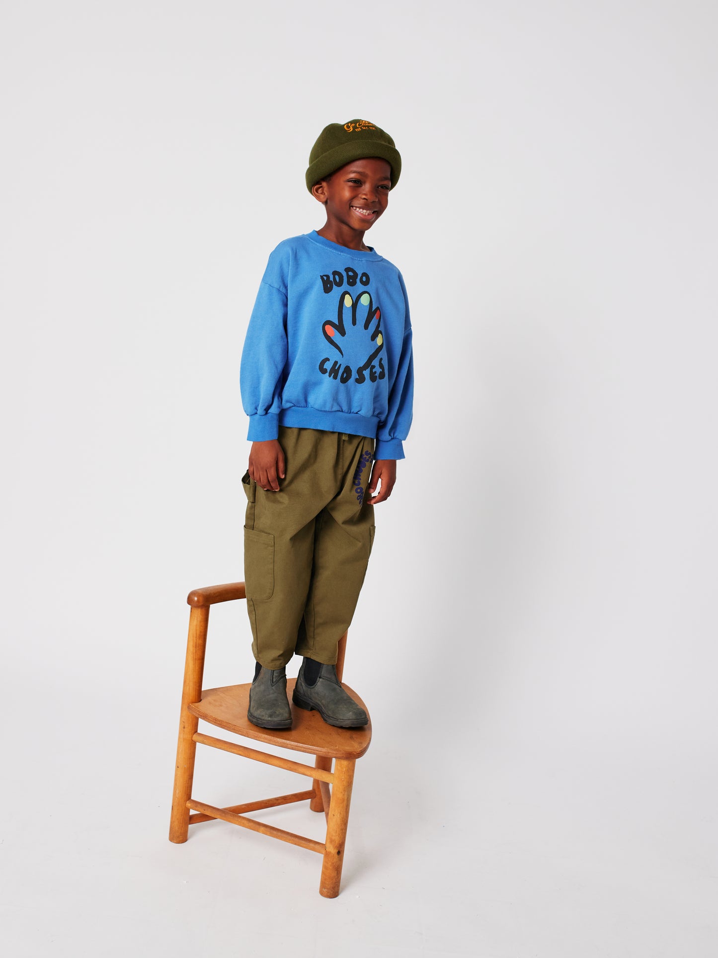 Bobo Choses HIGH FIVE sweatshirt blue