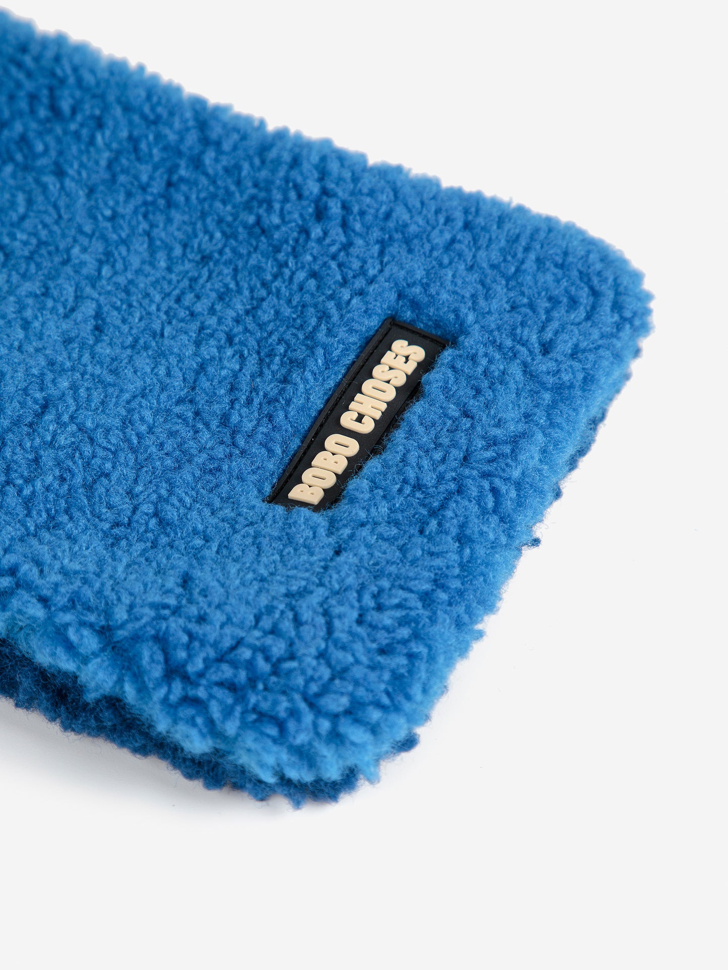 Bobo Choses sheepskin neck warmer blue