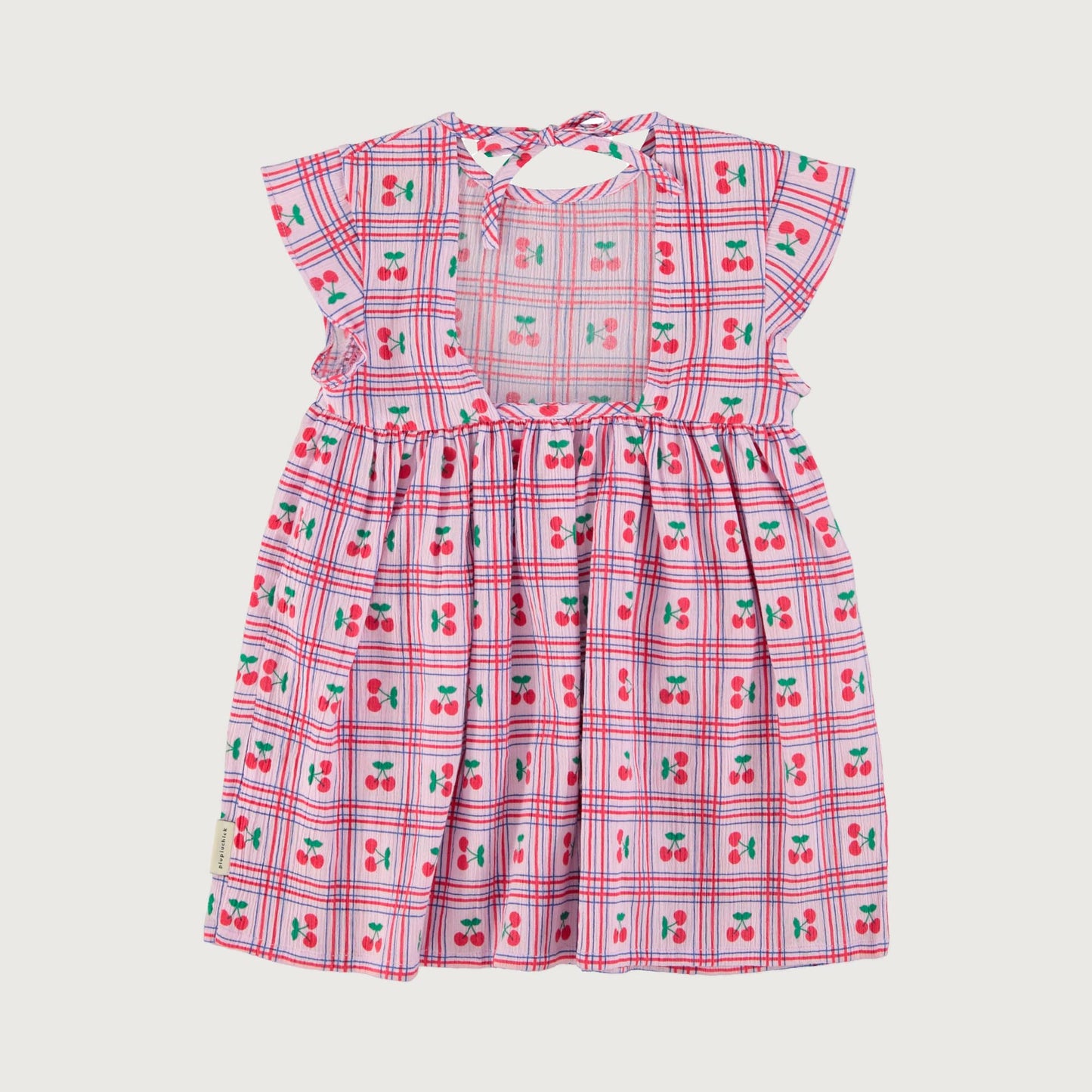 Piupiuchick Short dress lilac CHERRIES allover