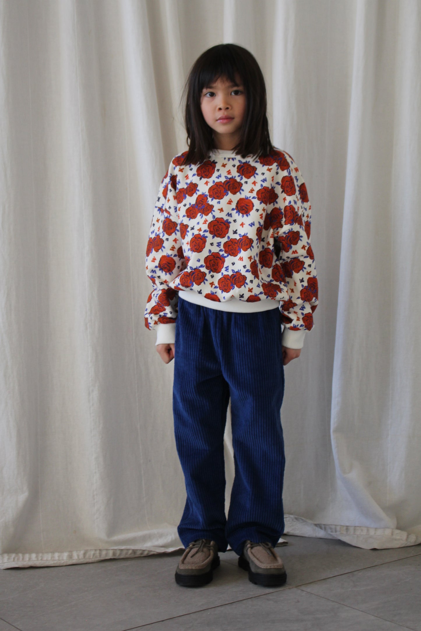 We Are Kids Sweat Tony BIG FLOWERS red / 10-11Y