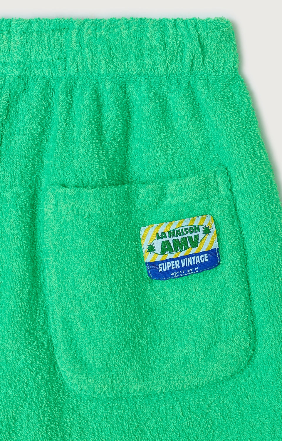 American Vintage Kids Bobypark short vert fluo