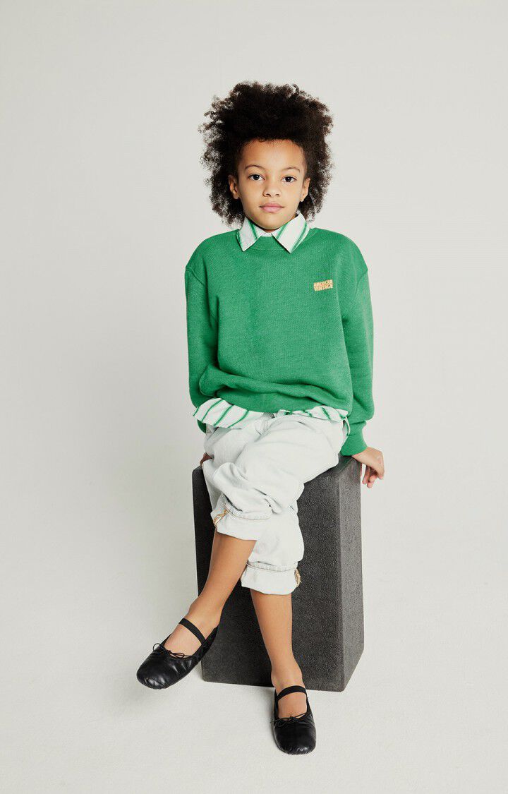 American Vintage Kids Doven sweat trefle surteint