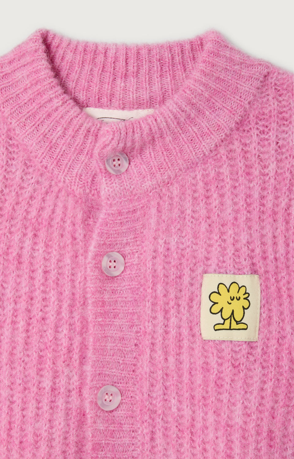 American Vintage Kids EAST gilet rose bubble chine