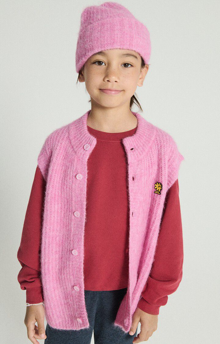 American Vintage Kids EAST beanie rose bubble chine