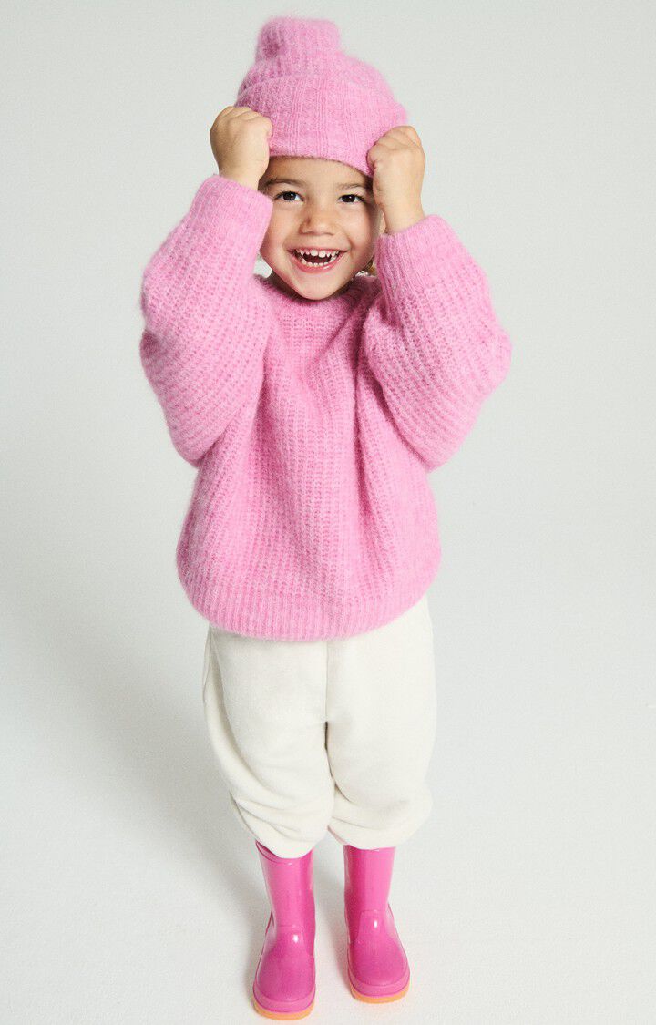 American Vintage Kids EAST beanie rose bubble chine