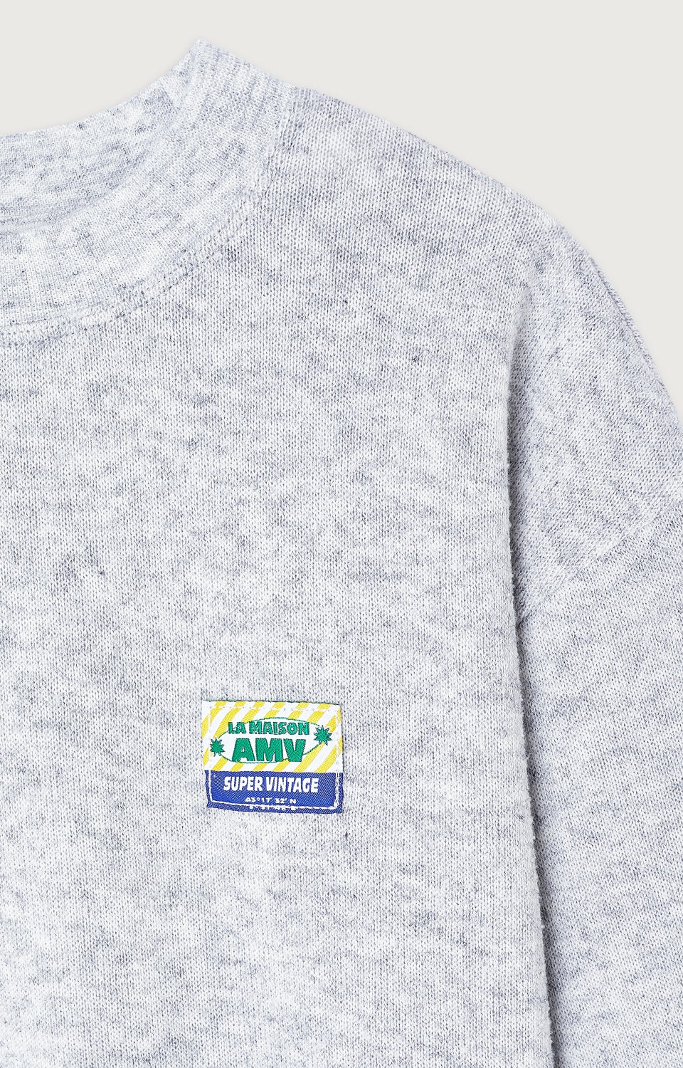 American Vintage Kids Evona sweat gris clair chine